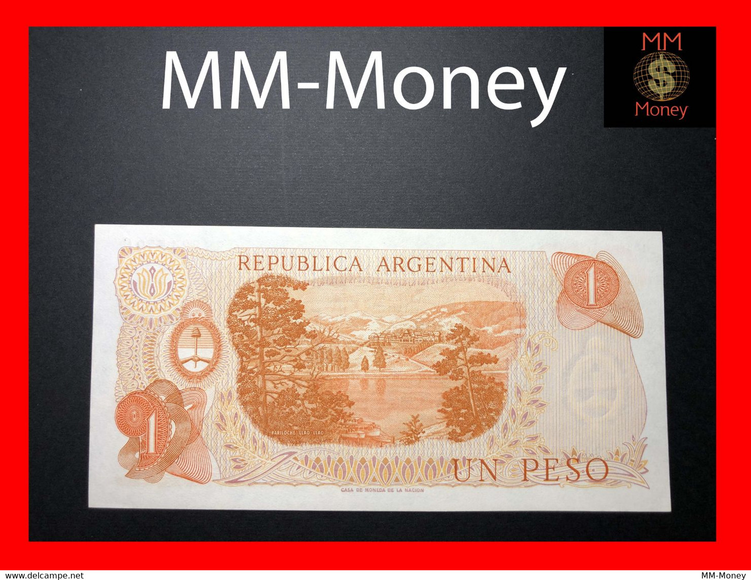 ARGENTINA 1 Peso 1972 Ley 18.888 P. 287 Serie C  UNC - Argentine