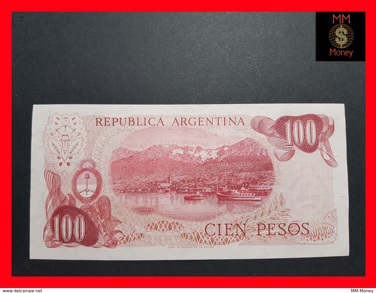 ARGENTINA 100 Pesos 1971 Ley 18.888 P. 291 Serie A  XF - AU - Argentine