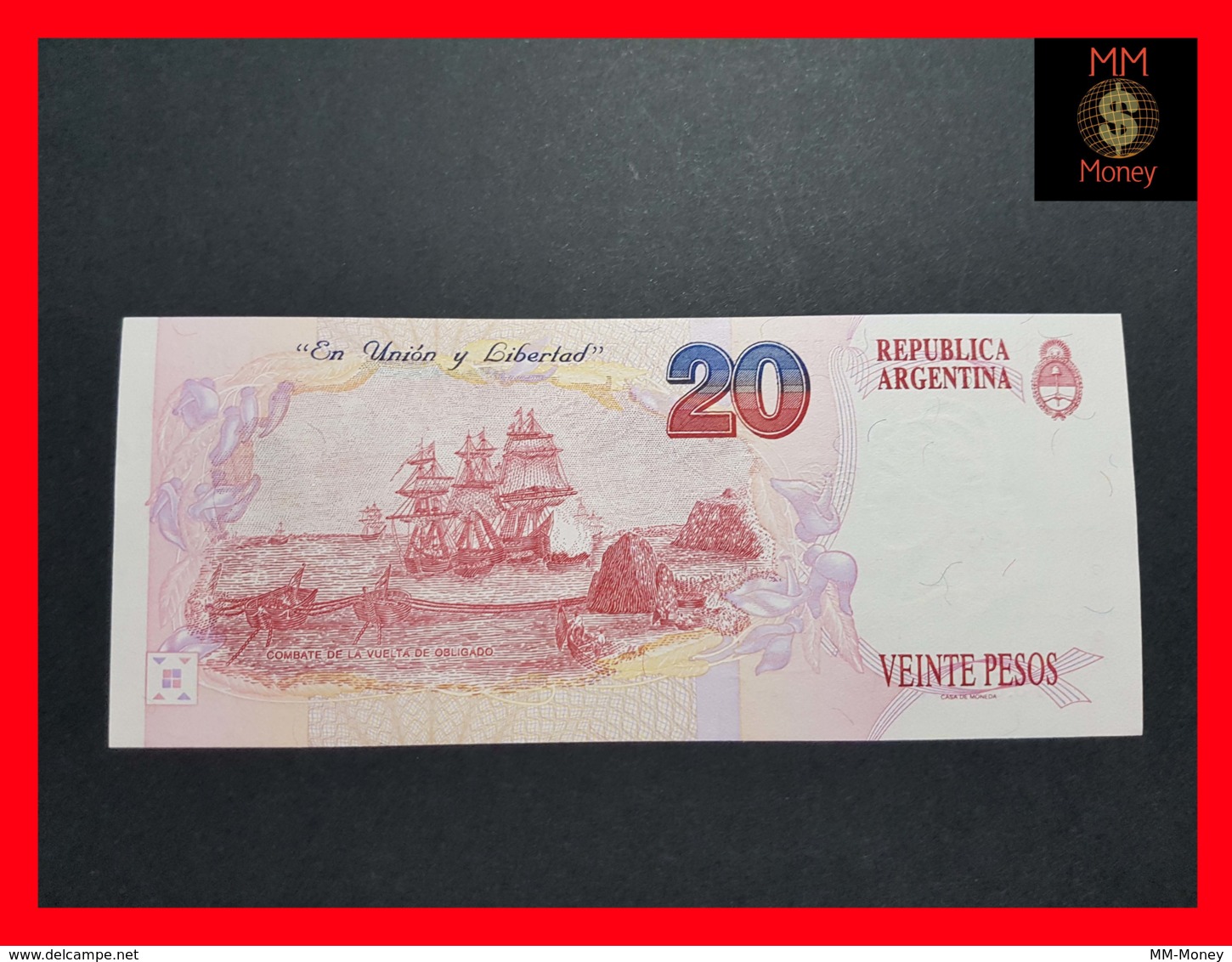 ARGENTINA 20 Pesos Convertibles P. 343 B Serie A - Argentine