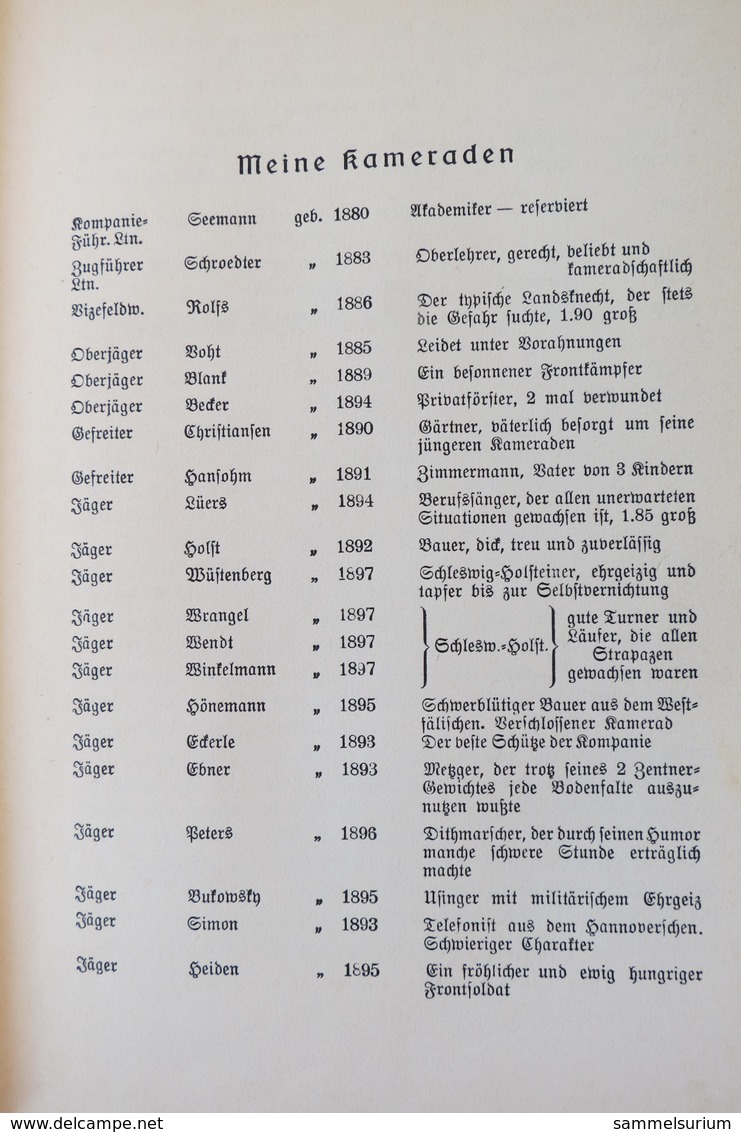 Tjark Herbert Ufen "Eine Jägerkompanie" Mit Einem Verzeichnis Der Kameraden - Militär & Polizei