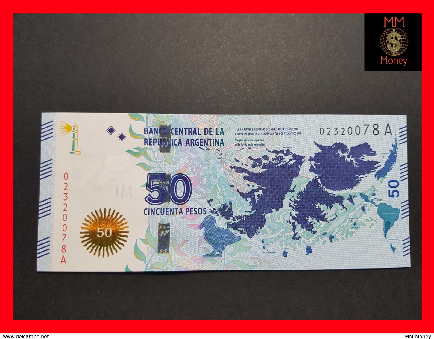 ARGENTINA 50 Pesos 2015 P. 362 UNC *COMMEMORATIVE* - Argentina