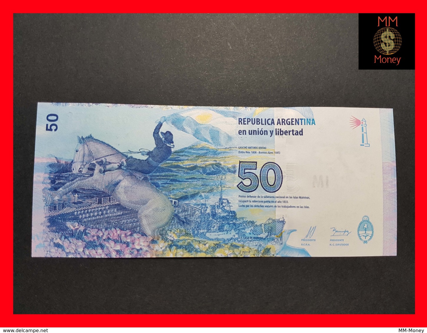 ARGENTINA 50 Pesos 2015 P. 362 UNC *COMMEMORATIVE* - Argentina