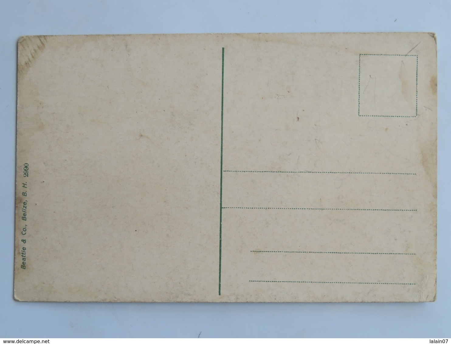 Carte Postale : BELIZE, BRITISH HONDURAS : Mahogany Being Squared For Export - Belice