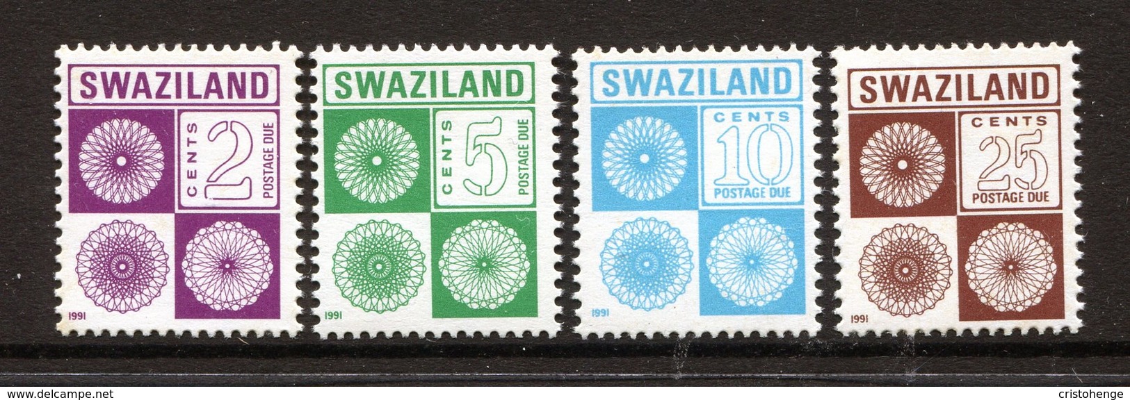 Swaziland 1991 Postage Dues Set MNH (SG D23-D26) - Swaziland (1968-...)