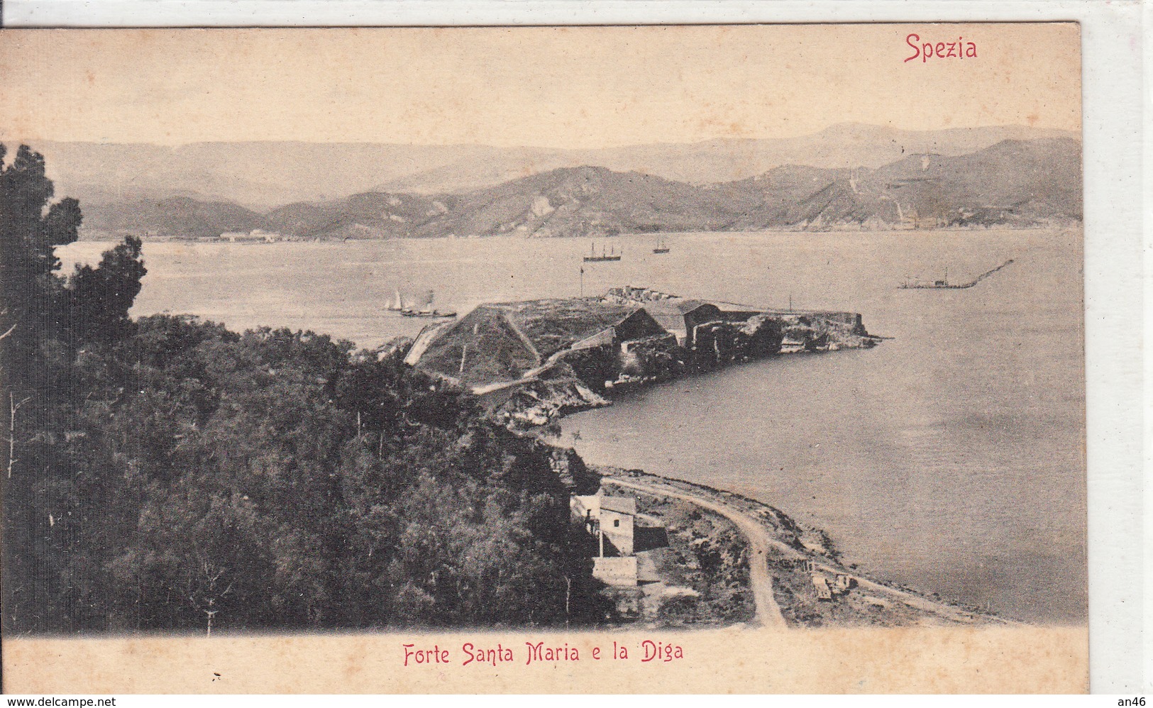 La Spezia-Forte Santa Maria E La Diga-Primi 900-Integra E Originale 100%an1- - La Spezia