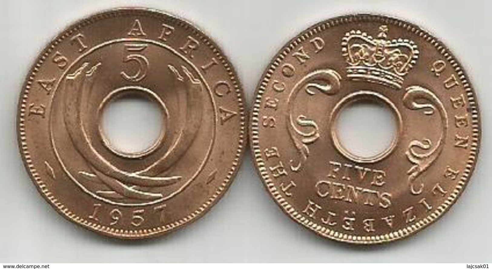 East Africa 5 Cents 1957. High Grade - Britse Kolonie