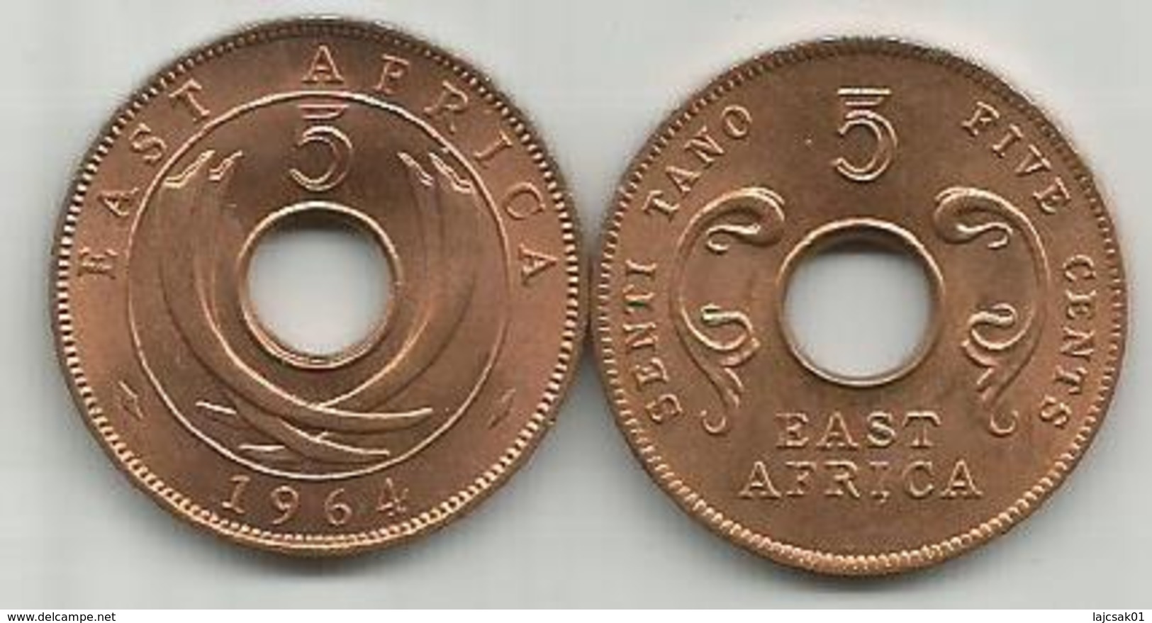 East Africa 5 Cents 1964. High Grade - British Colony