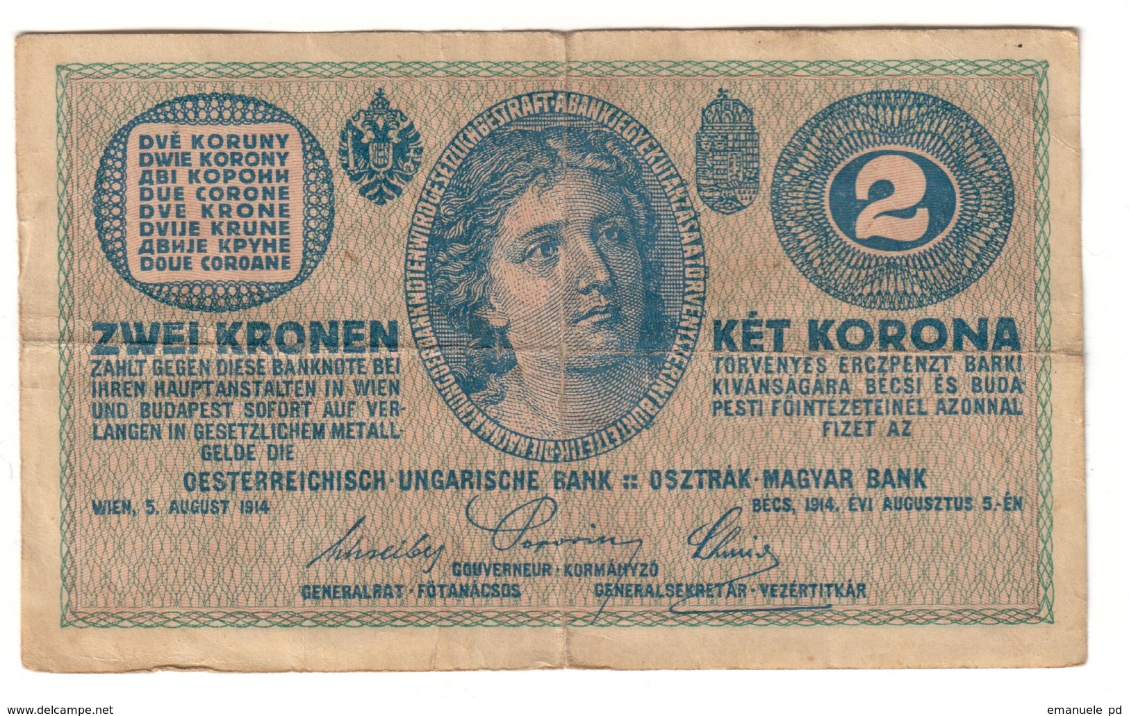 Austria 2 Kronen 1914 - Austria