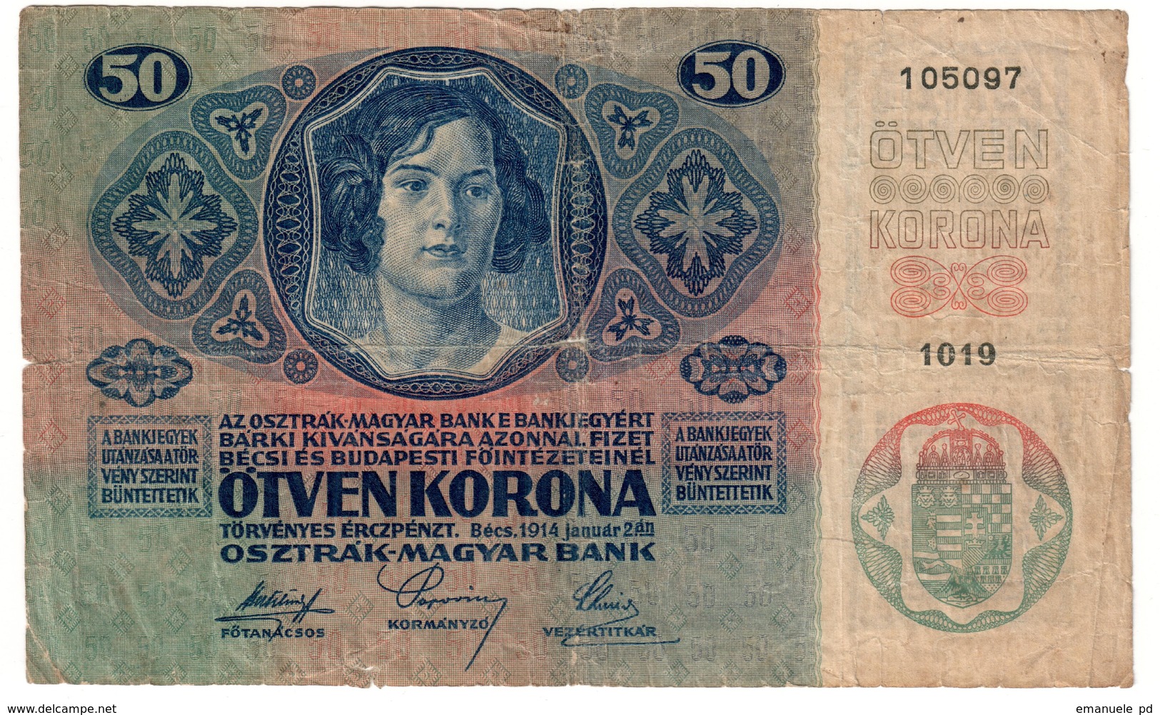 Austria 50 Kronen 1914 - Austria