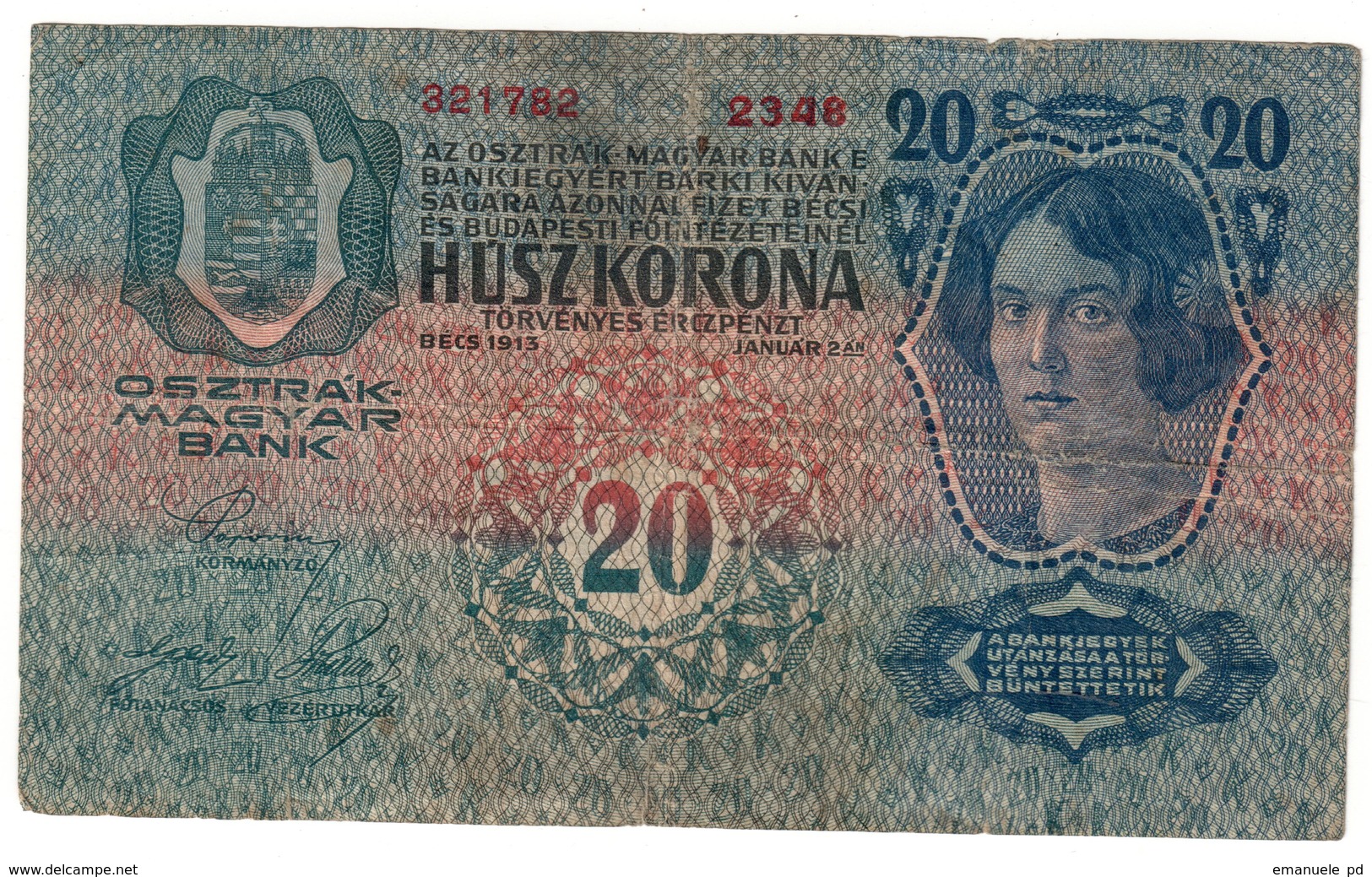 Austria 20 Kronen 1913 - Austria