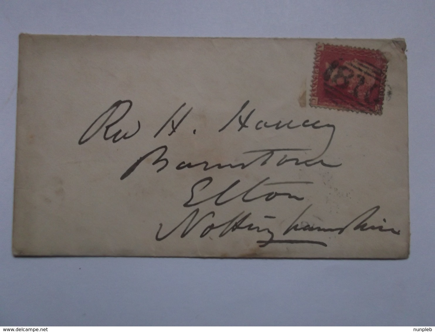 GB - 1861 Victoria 1d Red Cover Tring To Nottingham - Briefe U. Dokumente