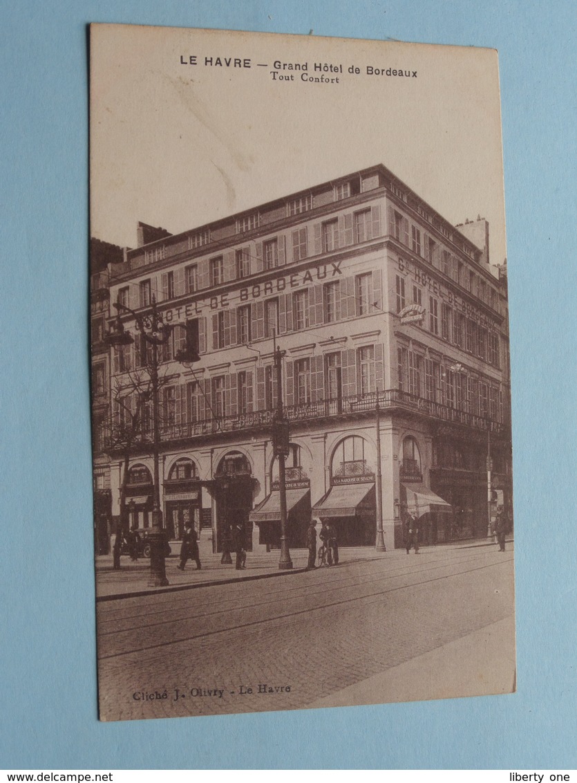 Grand Hôtel De BORDEAUX - Tout Confort ( J. Olivry) Anno 19?? ( Voir Photo ) ! - Non Classés