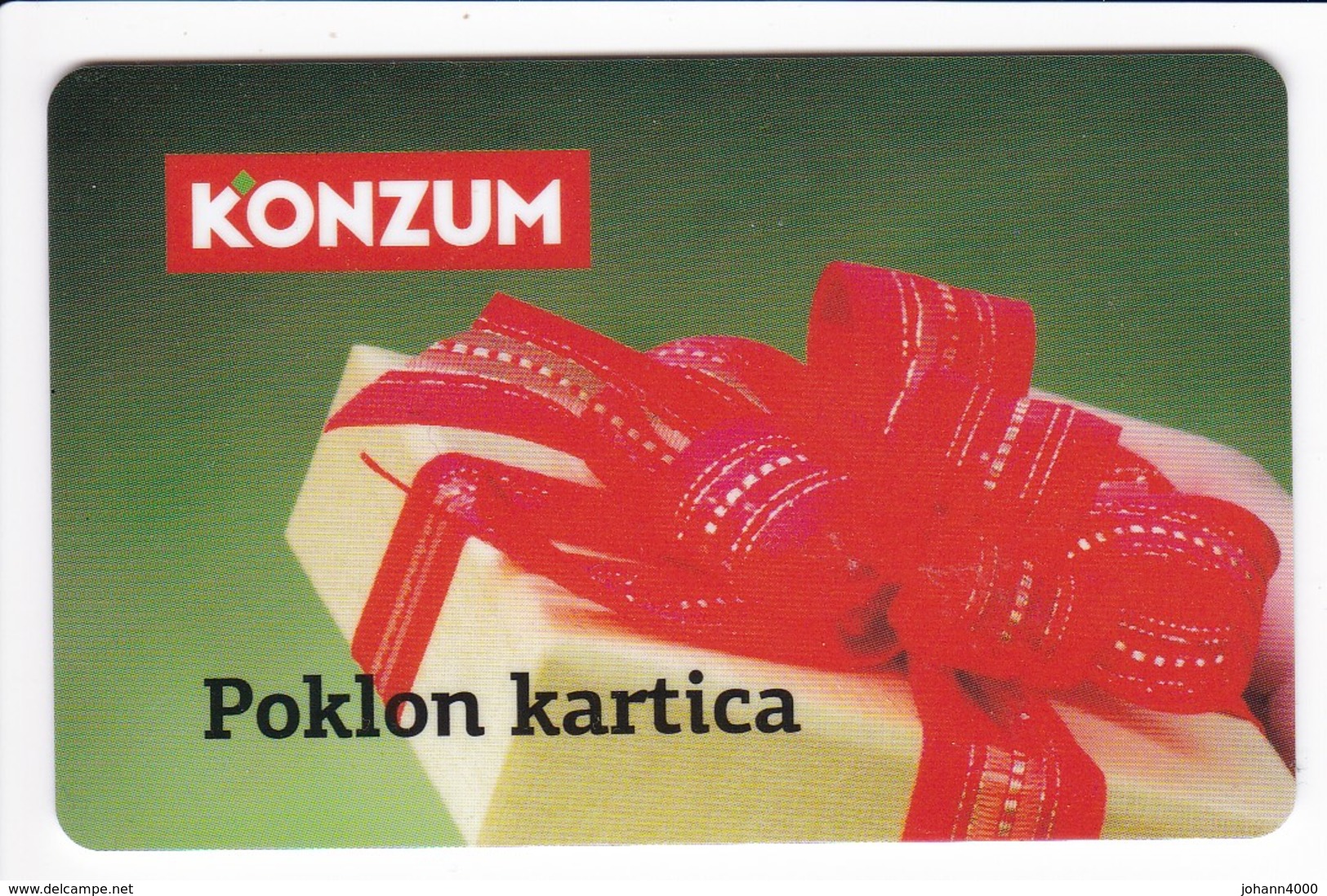 Geschenkkarte Konsum Kroatien   Gift - Gift Cards