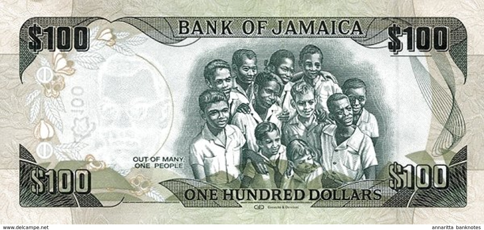 JAMAICA 100 DOLLARS 2012 P-90a UNC COMMEMORATIVE [JM245a] - Jamaica
