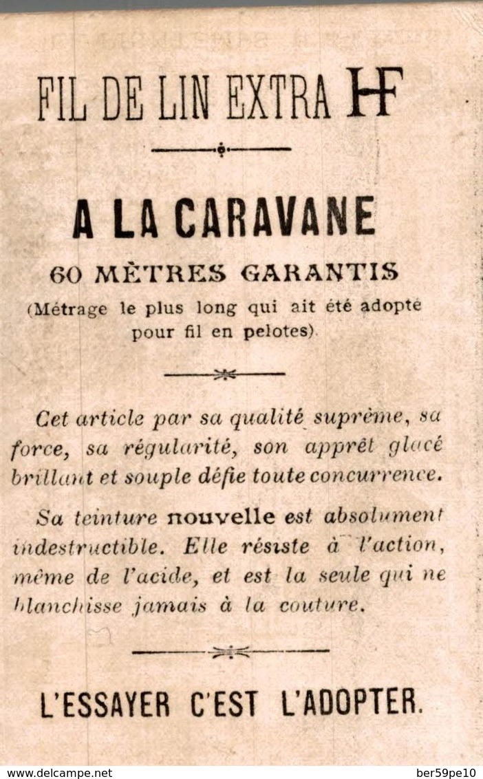 CHROMO  FIL DE LIN EXTRA HF A LA CARAVANE  LE PRINTEMPS F. H. KAEMMERER - Autres & Non Classés