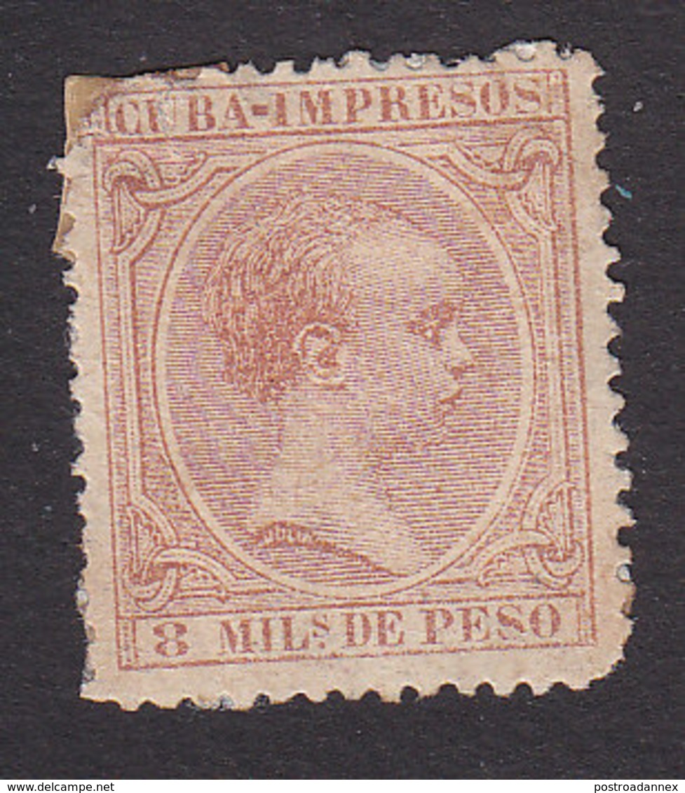 Cuba, Scott #P12, Mint Hinged, King Alfonso XIII, Issued 1890 - Cuba (1874-1898)