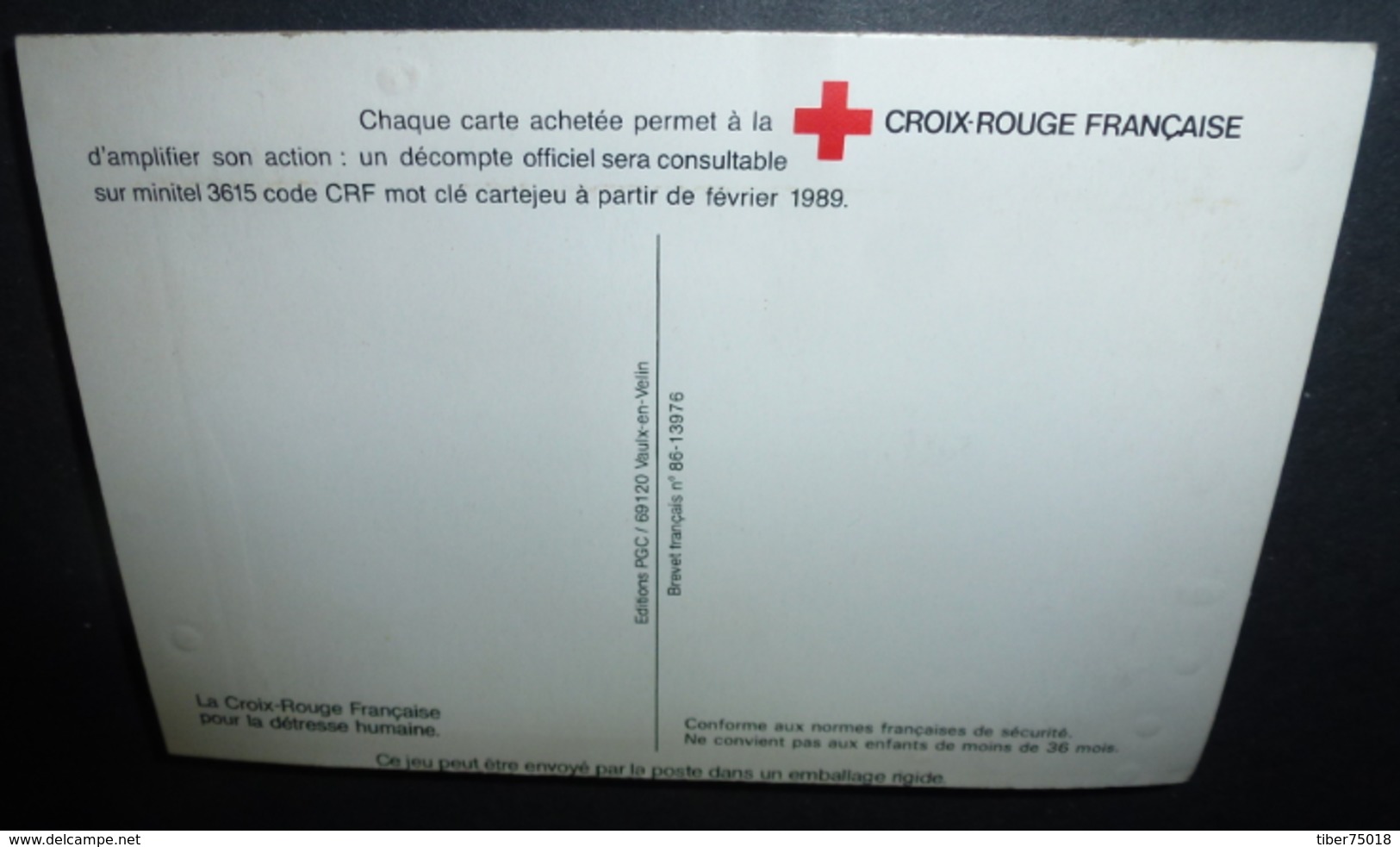 Carte Postale : Croix-Rouge Française (carte à Système Avec 5 Billes) - Publicité