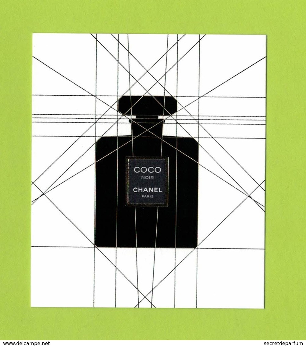 Cartes Parfumées Carte  COCO NOIR   De CHANEL - Modernes (à Partir De 1961)