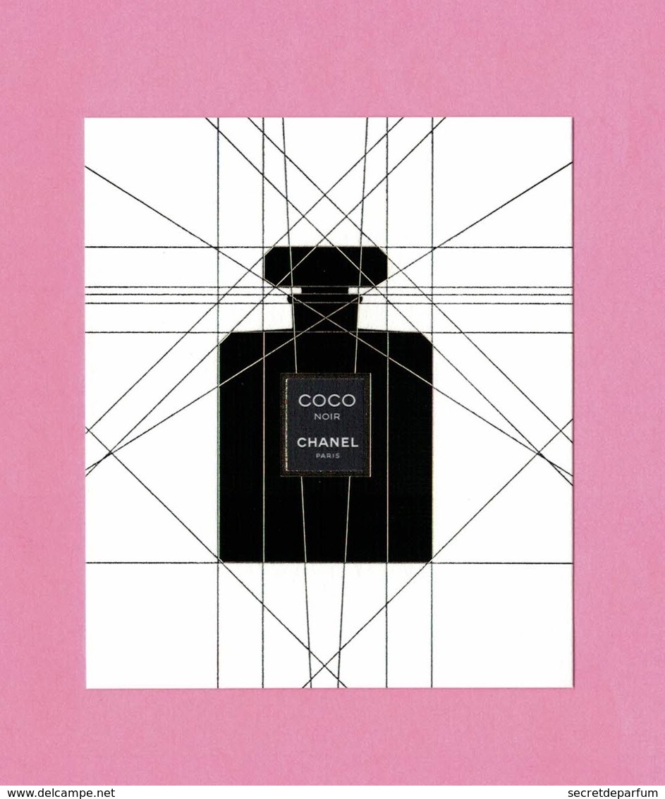 Cartes Parfumées Carte  COCO NOIR   De CHANEL - Modernes (à Partir De 1961)