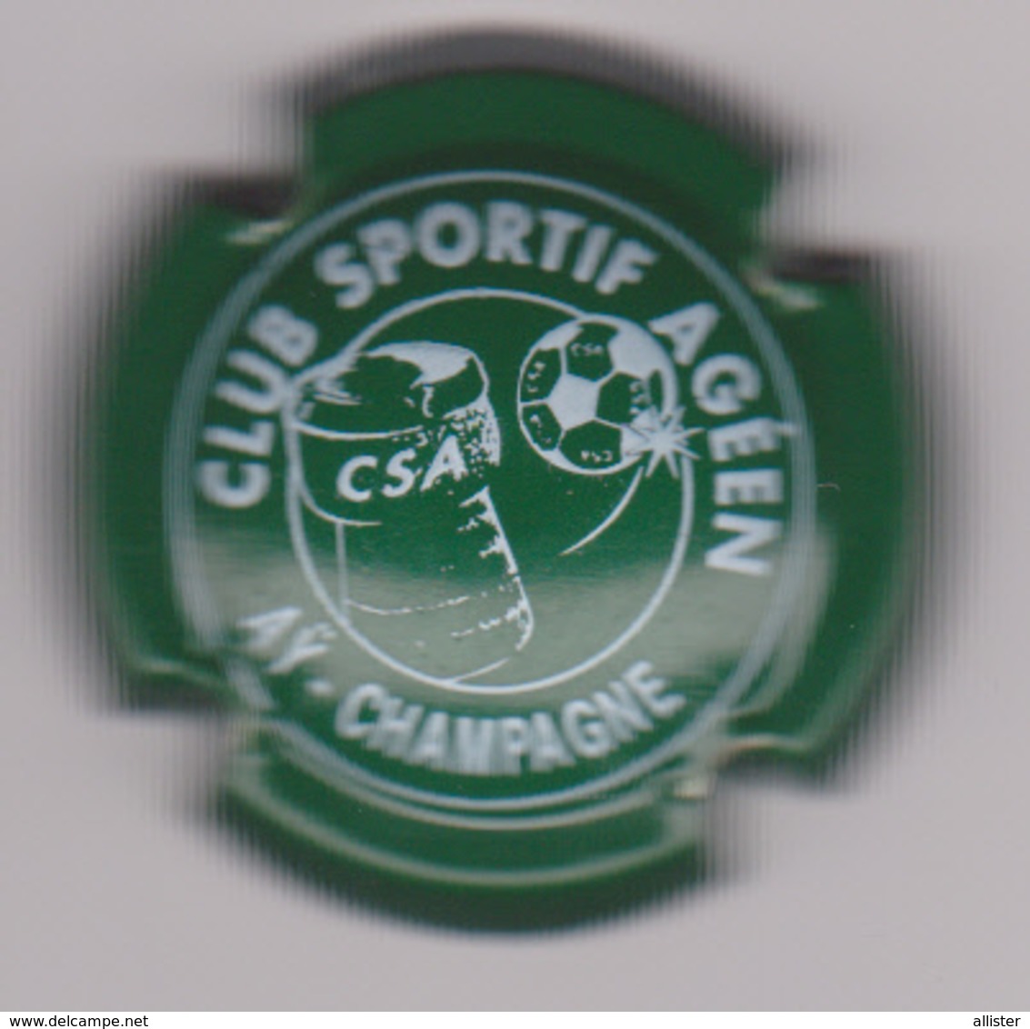 Capsule Champagne Commémo ( Nr ; CLUB SPORTIF AGEEN Vert Et Blanc ) {S35-18} - Autres & Non Classés