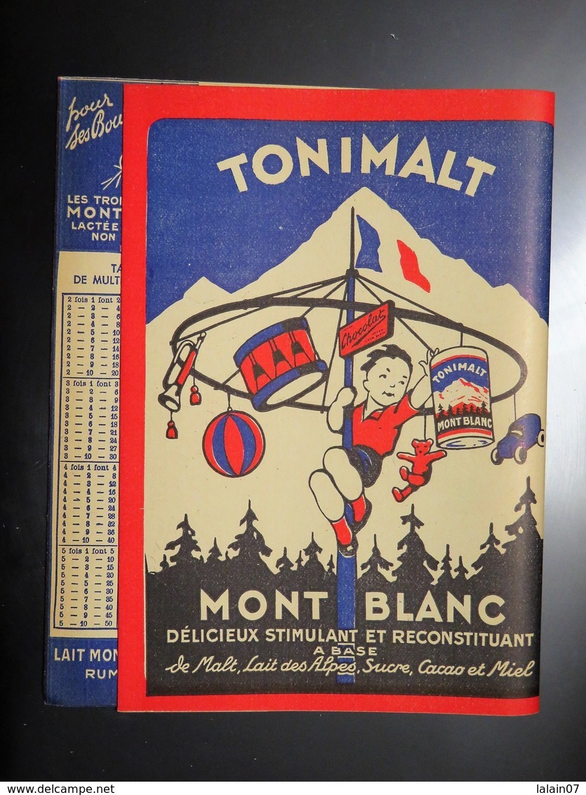 Protège Cahier TONIMALT, Crème Au Chocolat Préparée Par Le LAIT MONT BLANC - Food