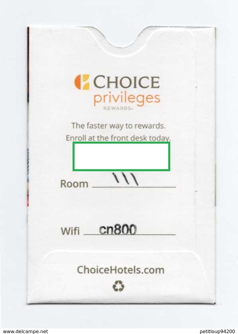 CLE D'HOTEL + POCHETTE Comfort Inn CANADA - Hotel Key Cards