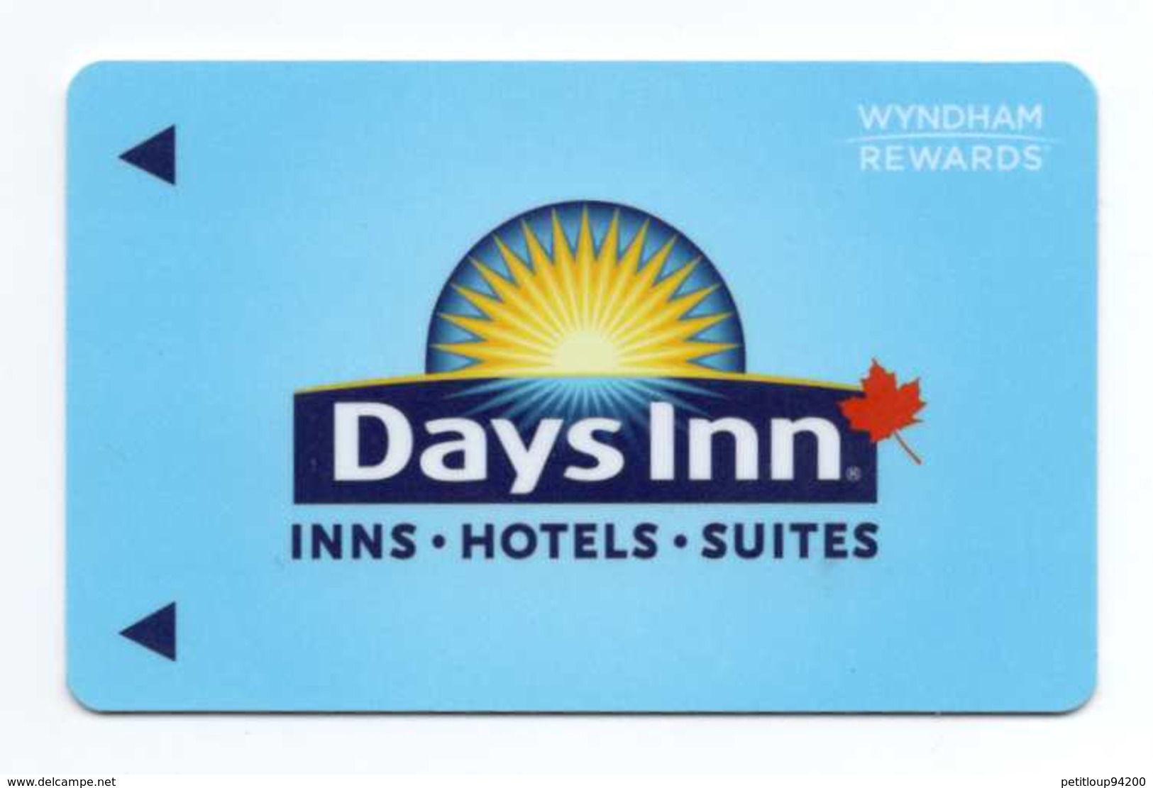CLE D'HOTEL + POCHETTE Days Inn CANADA - Tarjetas-llave De Hotel