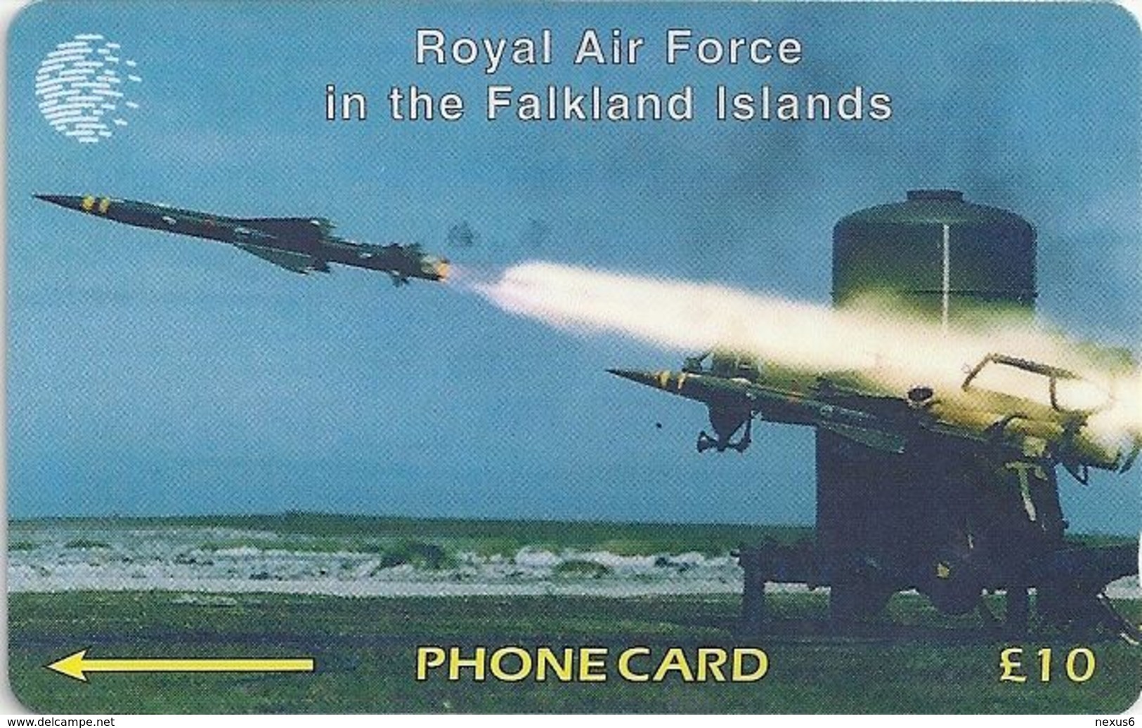 Falklands - Royal Airforce, 59CFKA, 1996, 20.000ex, Used - Falkland Islands