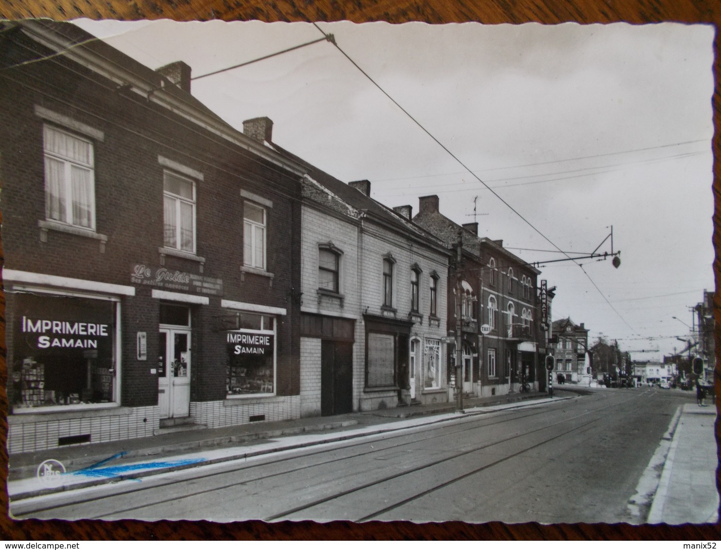 BELG - ANDERLUES - Rue Paul Janson. (Imprimerie Samain) CPSM - Anderlues