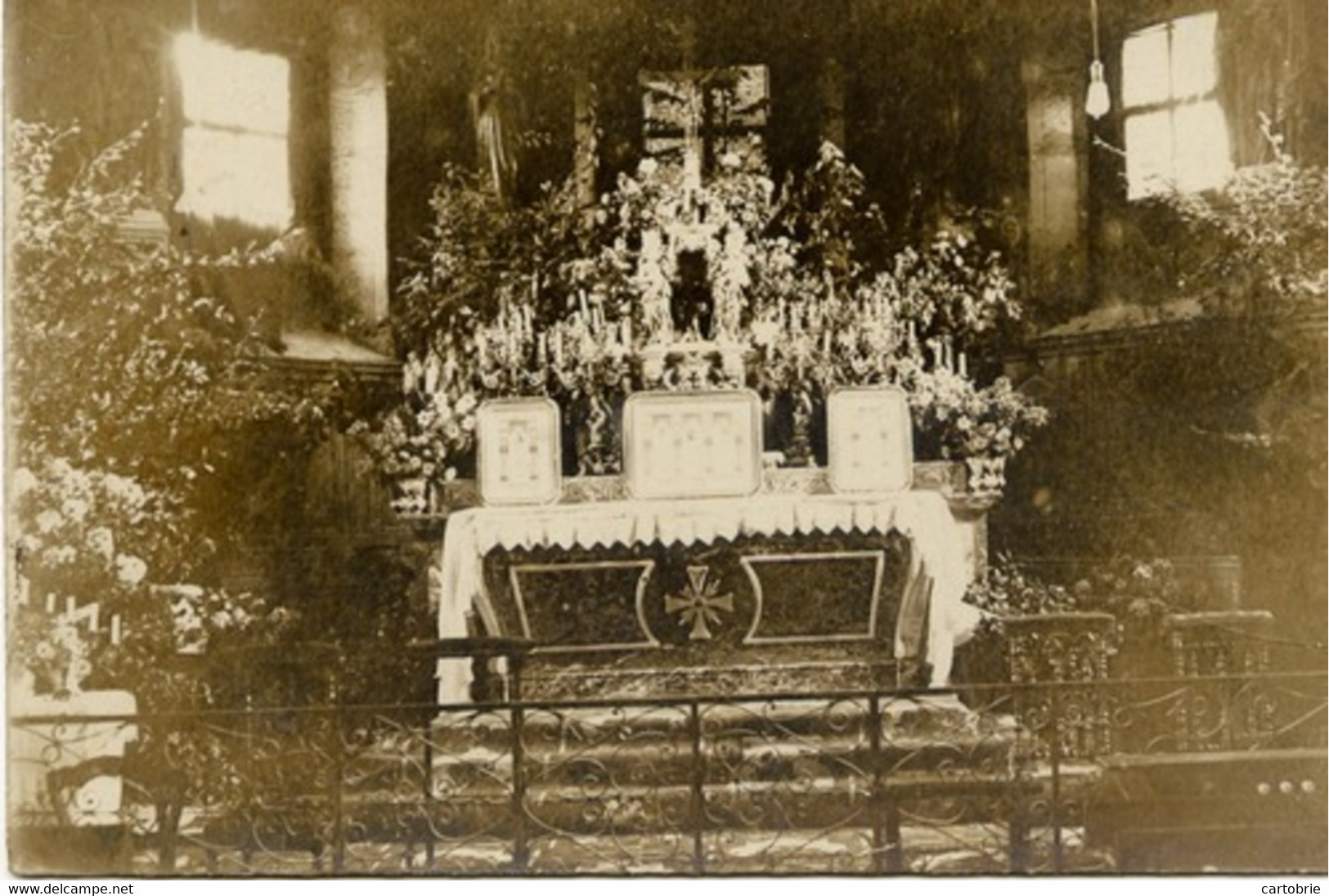 Dépt 55 - SAINT-MAURICE-SOUS-LES-CÔTES - Carte-photo Intérieur De L'Église - Autres & Non Classés