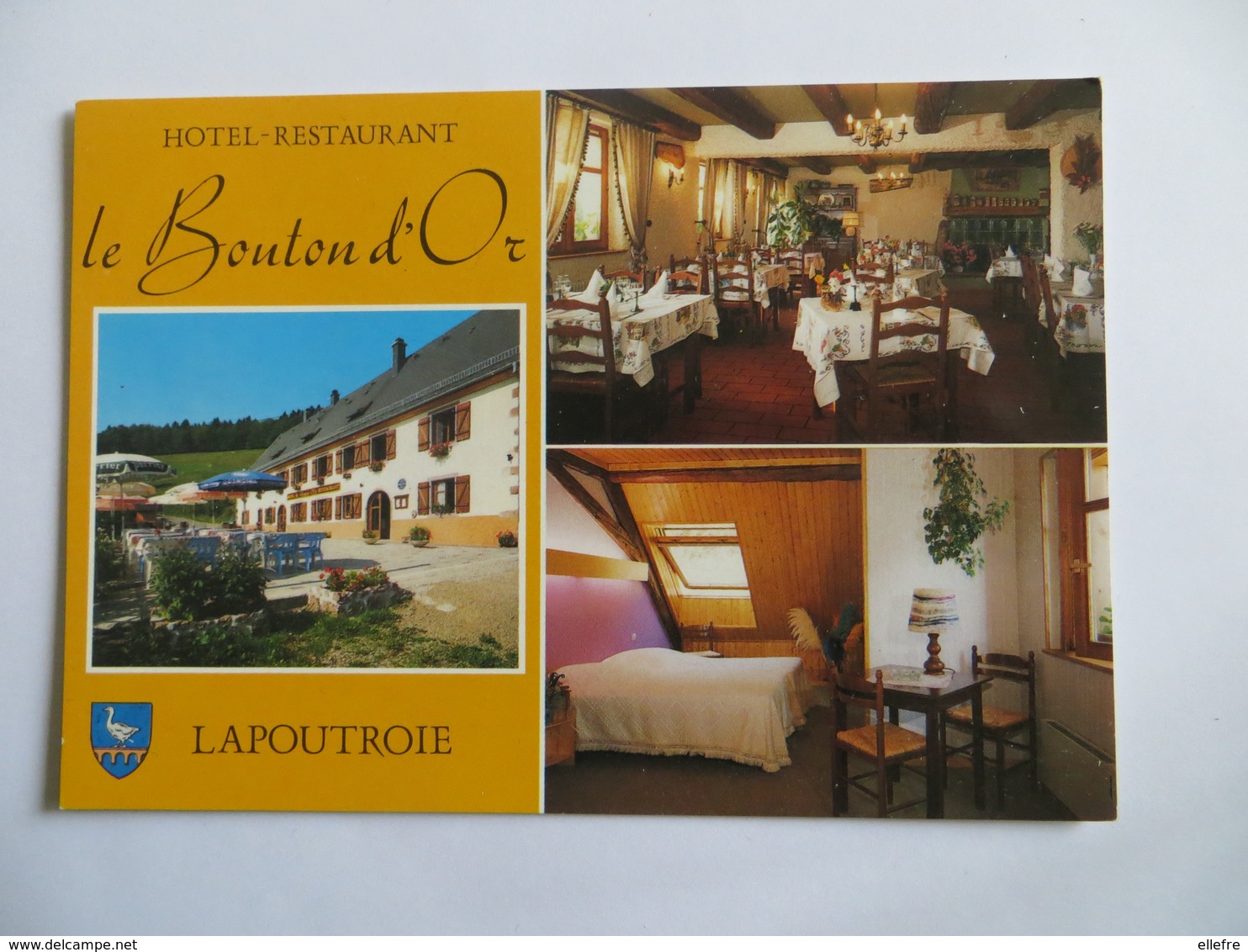 CPM Lapoutroie - Hôtel Restaurant Le Bouton D' Or - Non Voyagée - Ed Edira - Lapoutroie