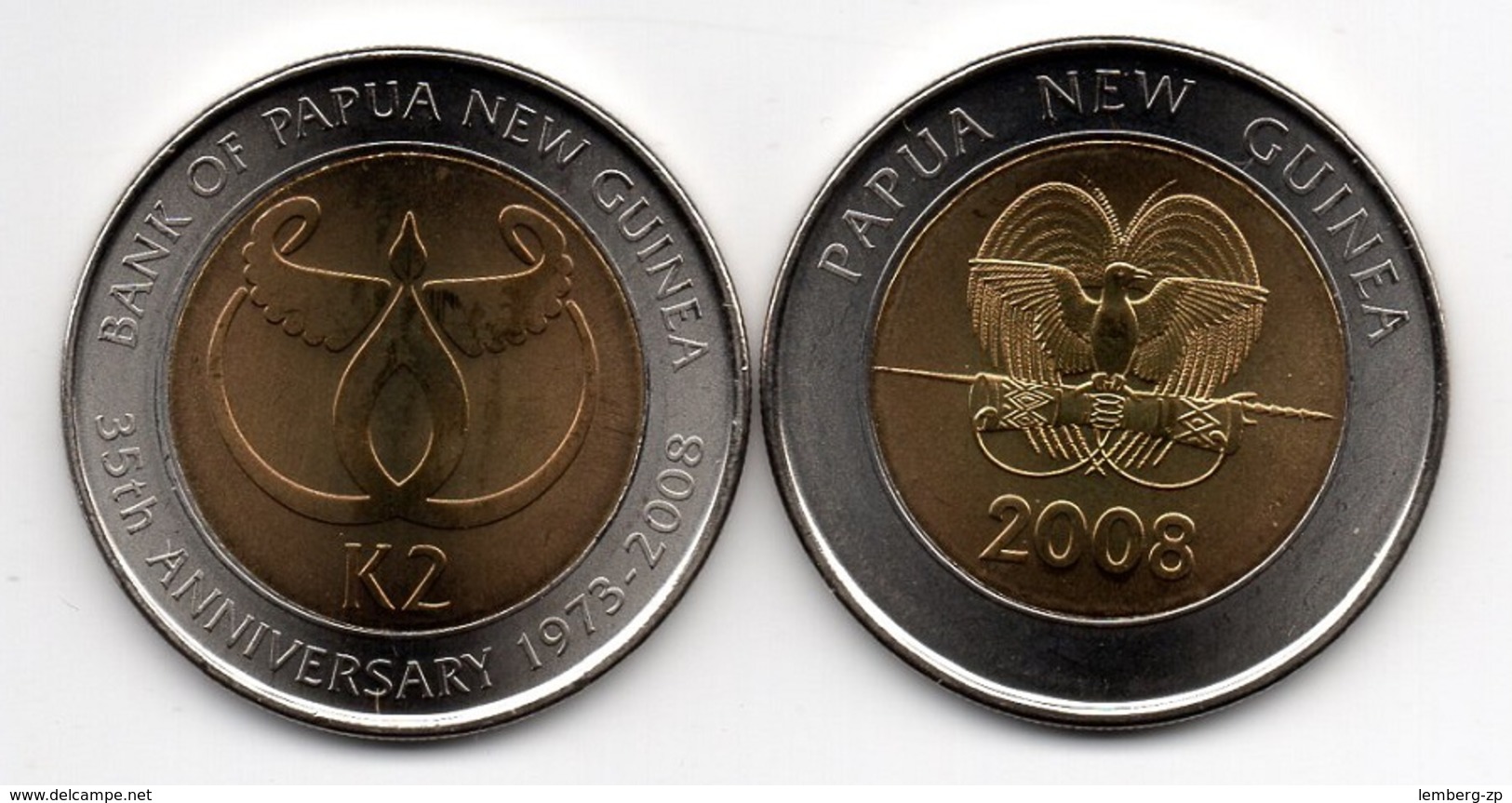 Papua New Guinea - 2 Kina 2008 UNC Lemberg-Zp - Papouasie-Nouvelle-Guinée