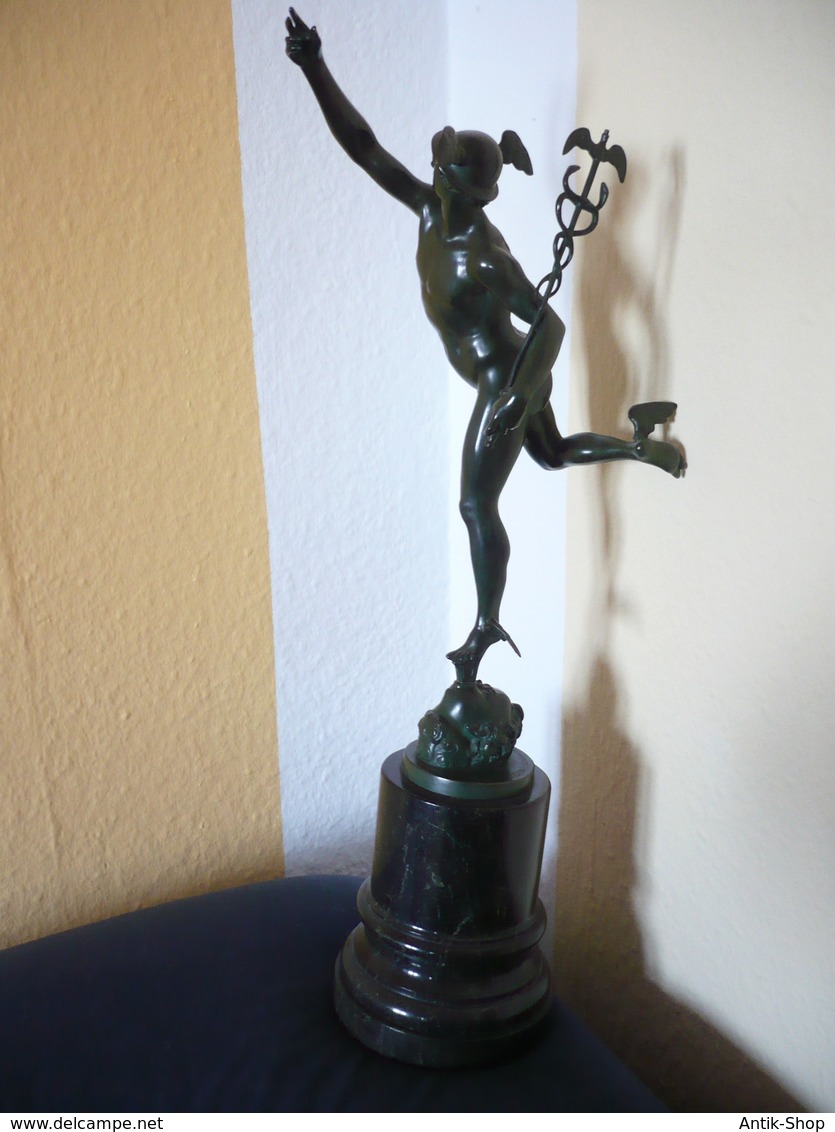 Bronze-Figur - Hermes Der Götterbote - Akt (514) Reduziert - Bronzen