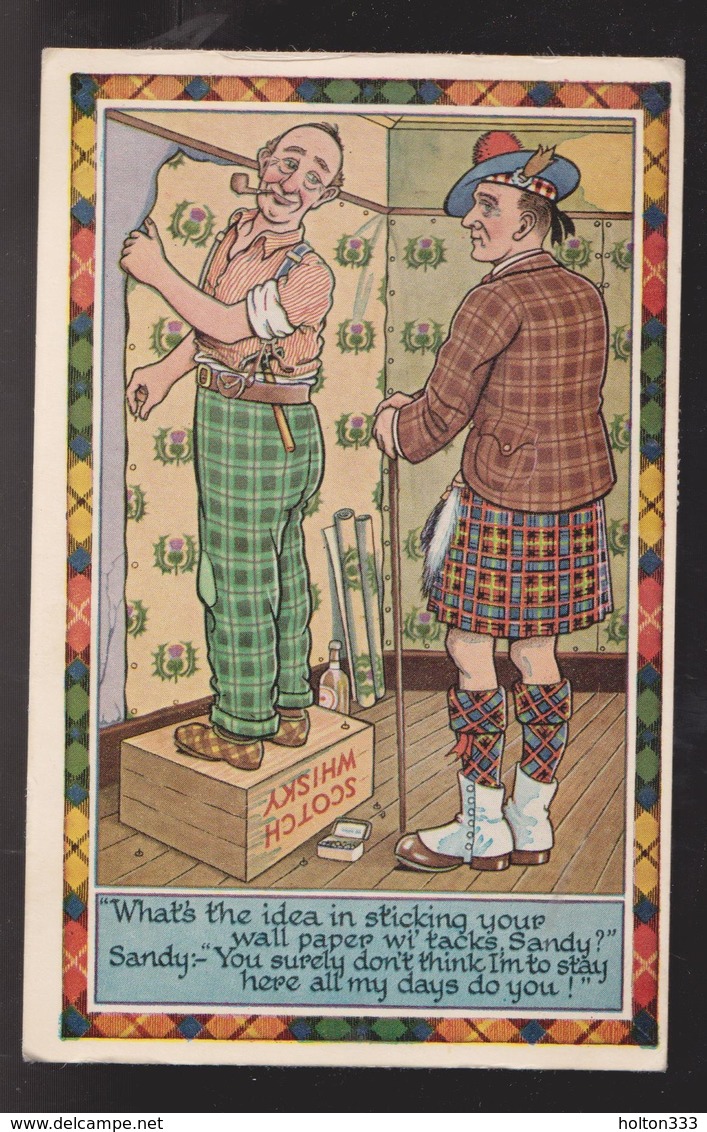 Comic Postcard - Cheap Scotsman Joke - Used 1969 - Comicfiguren