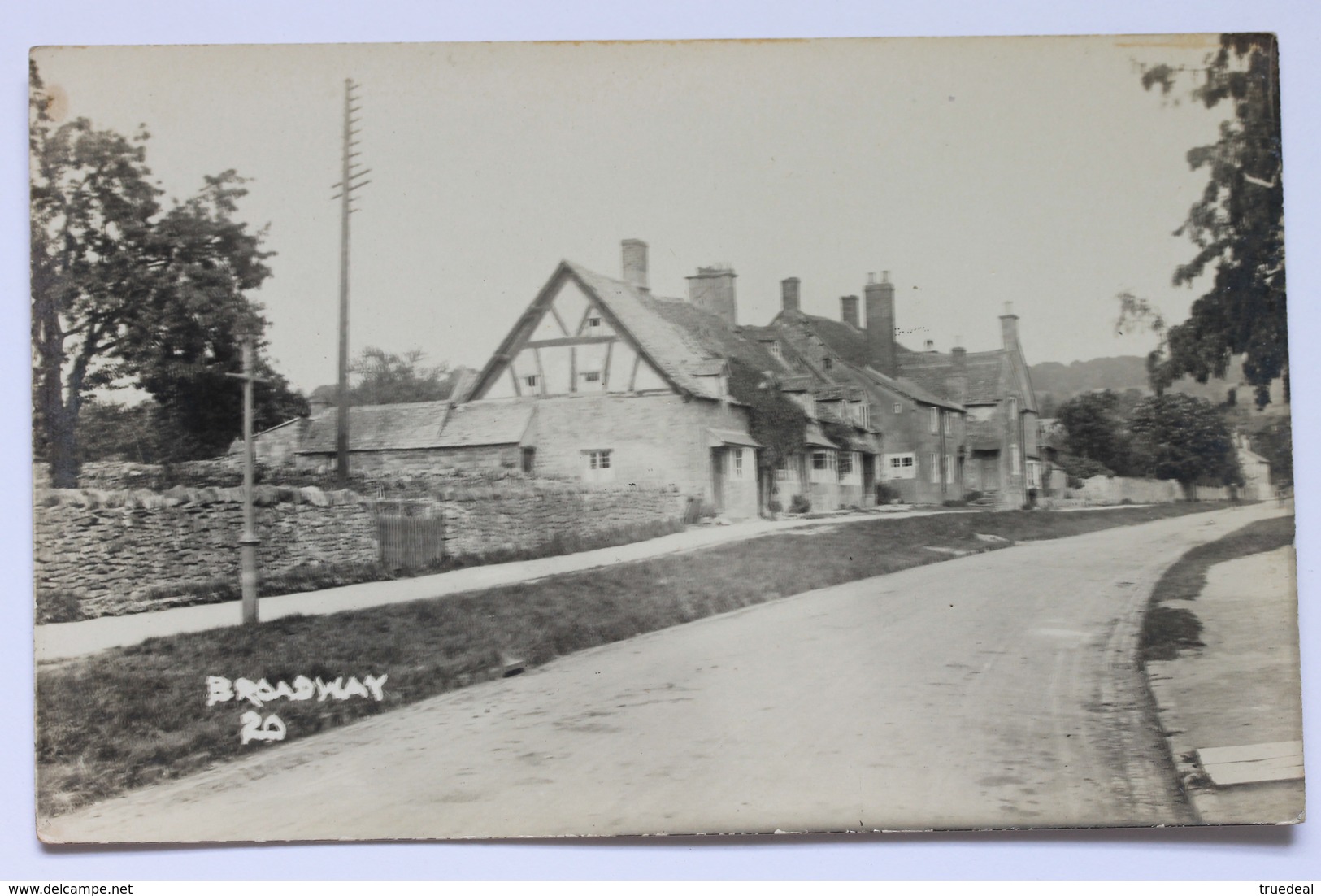 Broadway, Worcestershire Cotswolds, England, Real Photo Postcard By Percy Simms Chipping Norton - Other & Unclassified