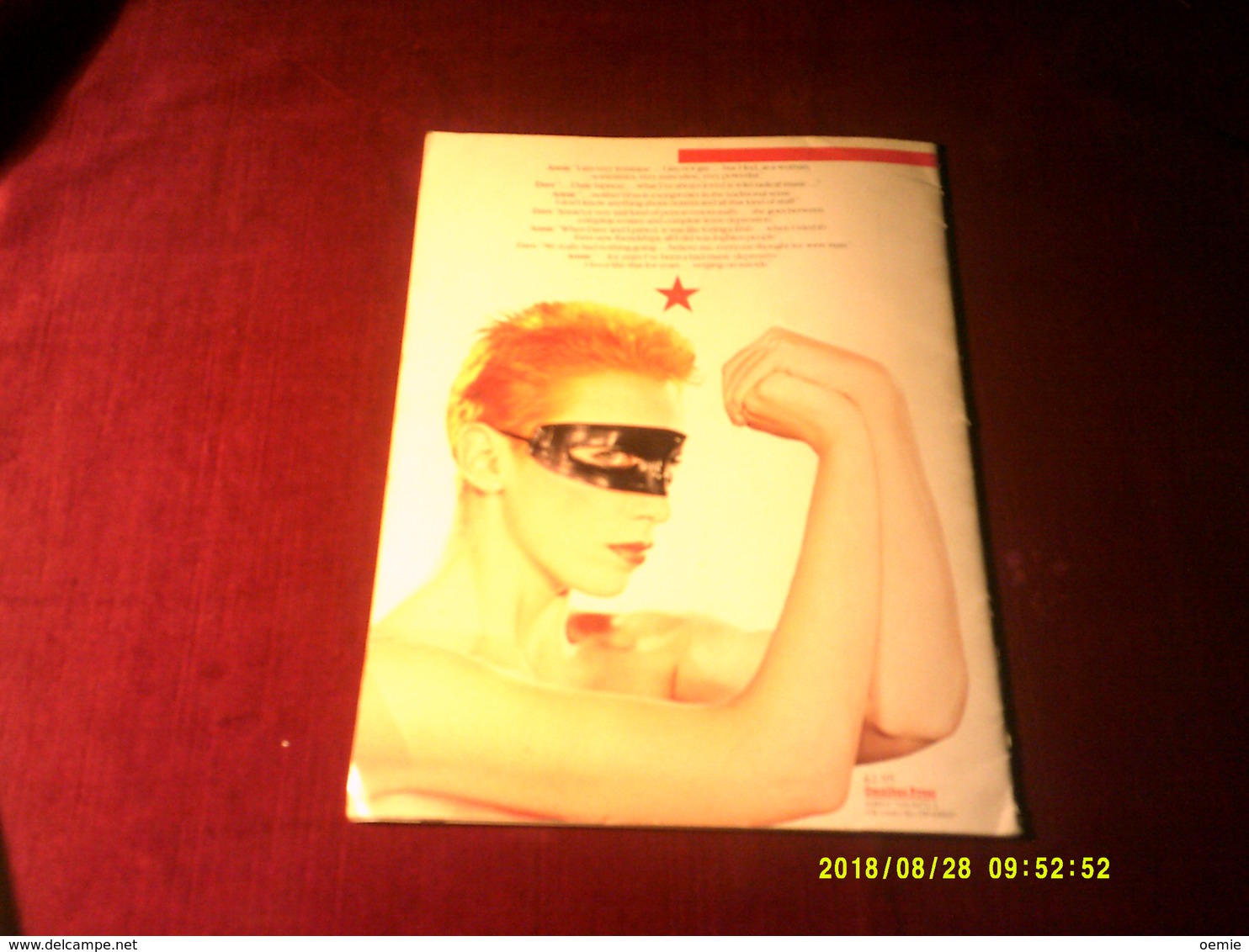 EURYTHMICS  °  IN THEIR OWN WORDS  / PLUS GIANT COLOUR POSTER - Music