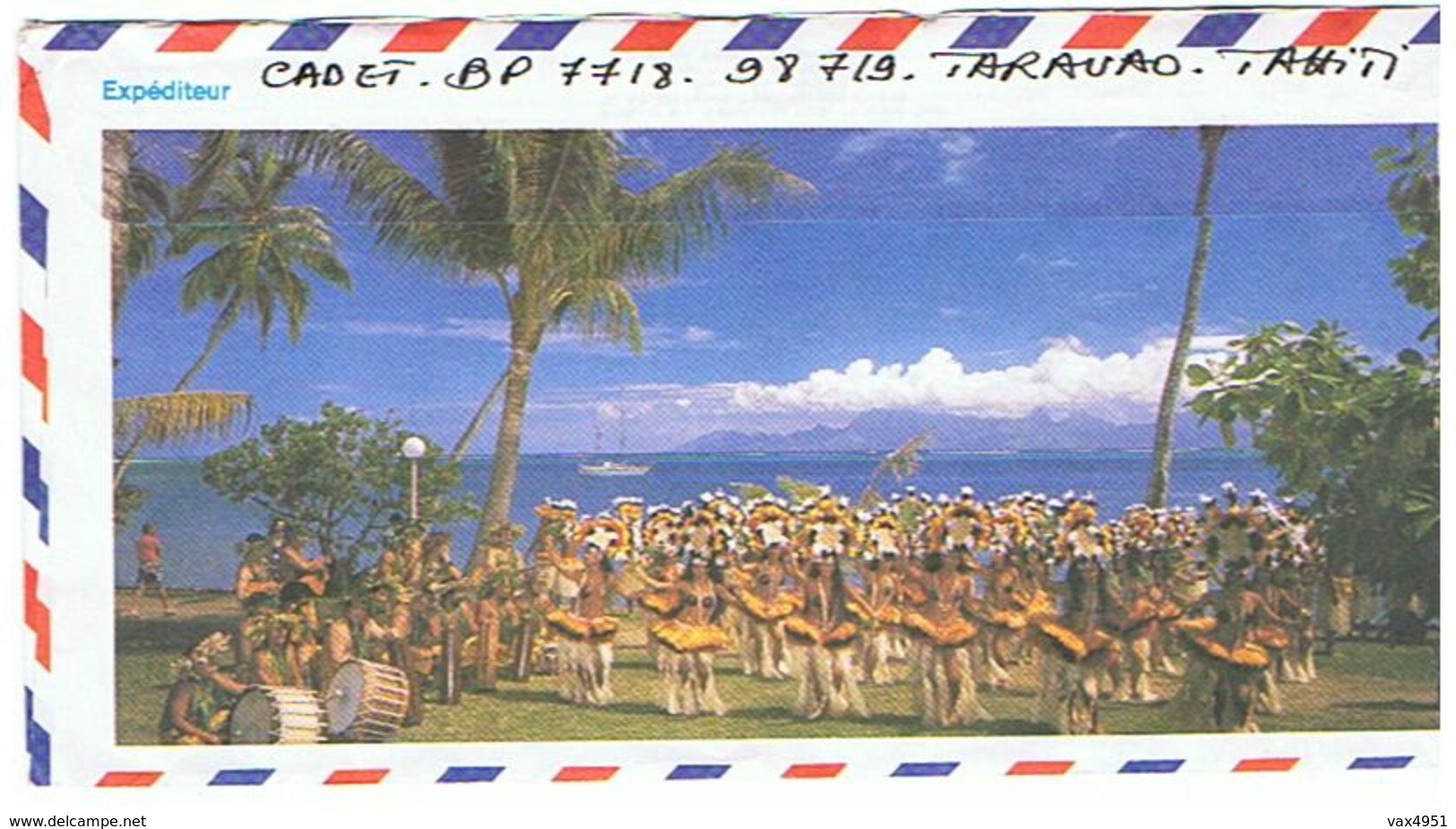 ENVELOPPE MONDIAL 1998    TAHITI *****  A SAISIR  ***** - Tahití