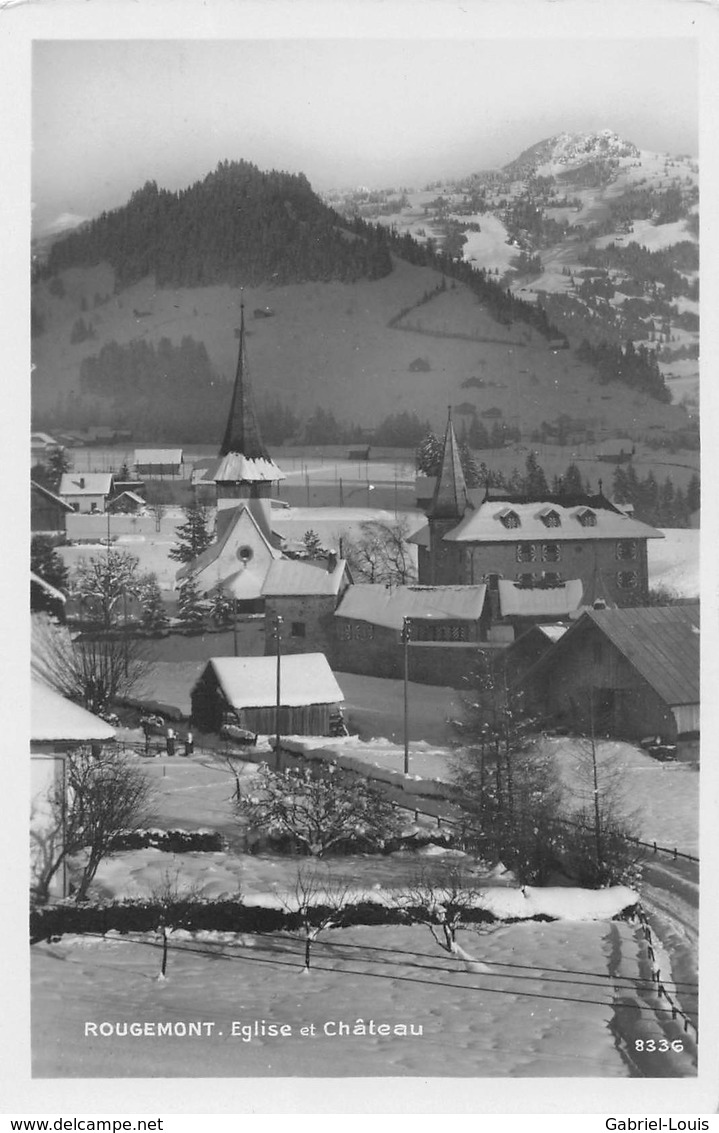 Rougemont Eglise Et Château - Non Circulé - Rougemont