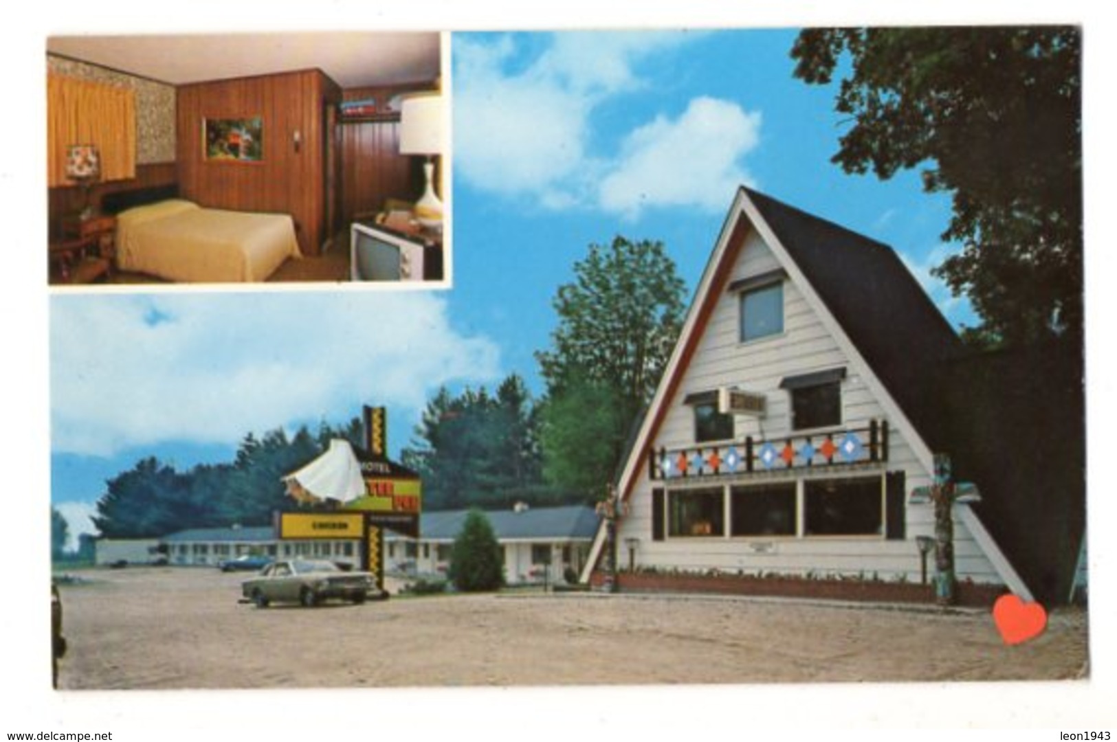 23048-LE-ETATS UNIS--TEE PEE MOTEL & RESTAURANT On M-76-I-75 Bus,Route Roscommon---------multivues - Autres & Non Classés