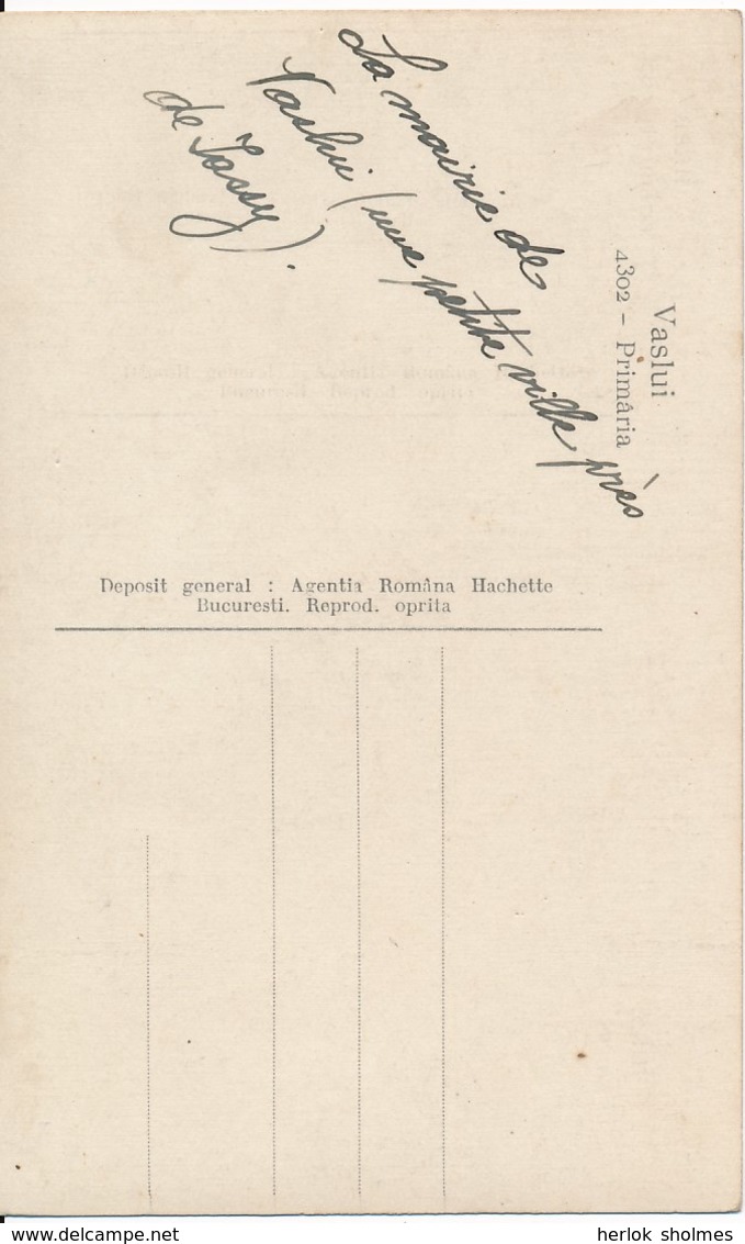 CPA PHOTO. ROUMANIE. VASLUI. Primaria (Mairie) - Romania