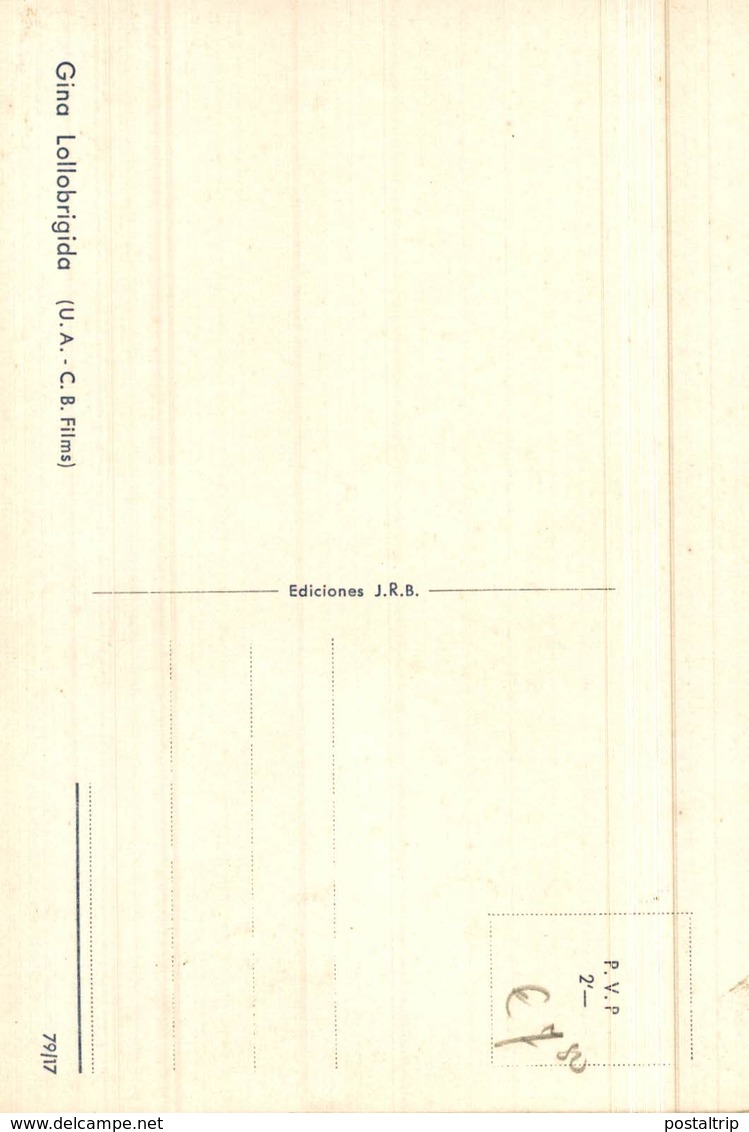 GINA LOLLOBRIGIDA (U. A. - C. B. FILMS) - Cantantes Y Músicos