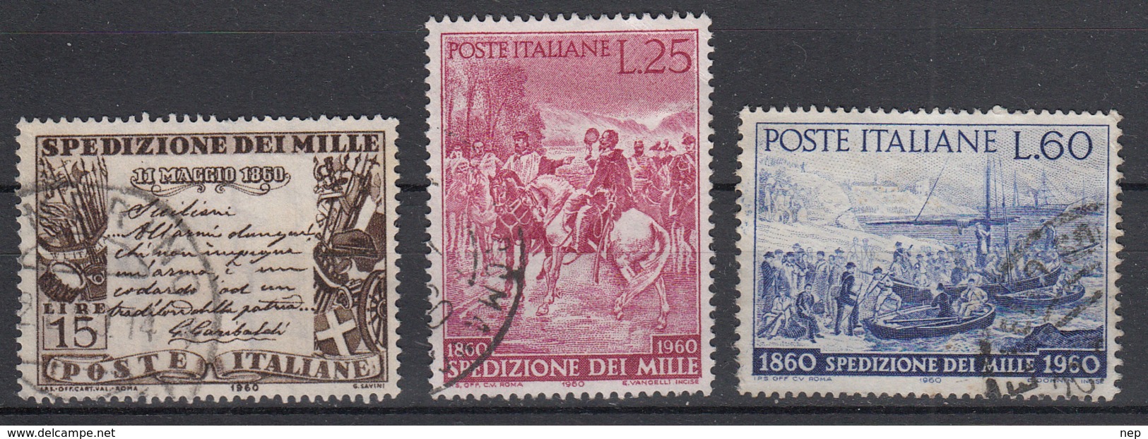 ITALIË - Michel - 1960 - Nr 1060/62 - Gest/Obl/Us - 1946-60: Oblitérés