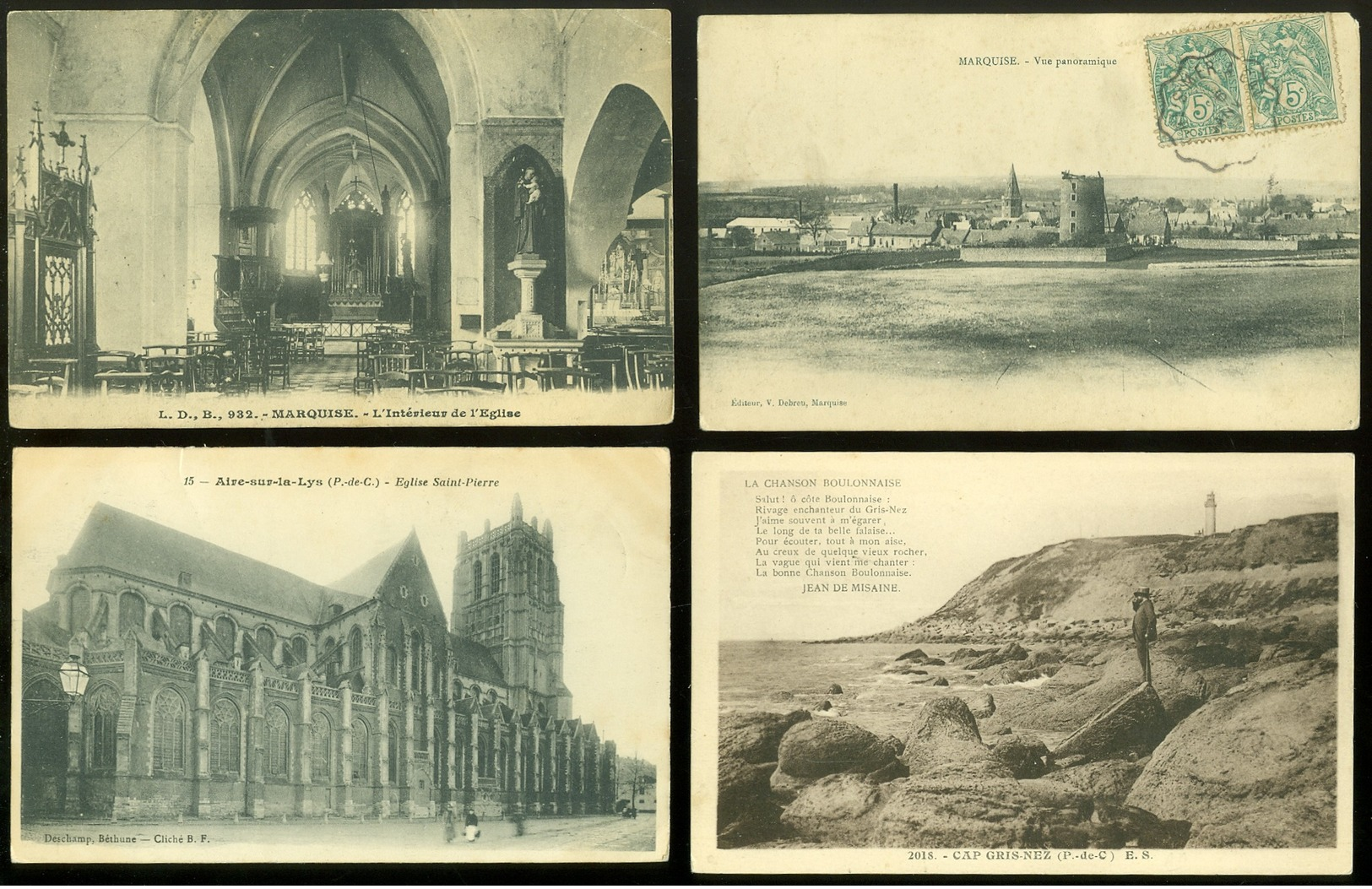 Beau lot de 60 cartes postales de France  Pas - de - Calais  Mooi lot van 60 postkaarten van Frankrijk ( 62 ) - 60 scans