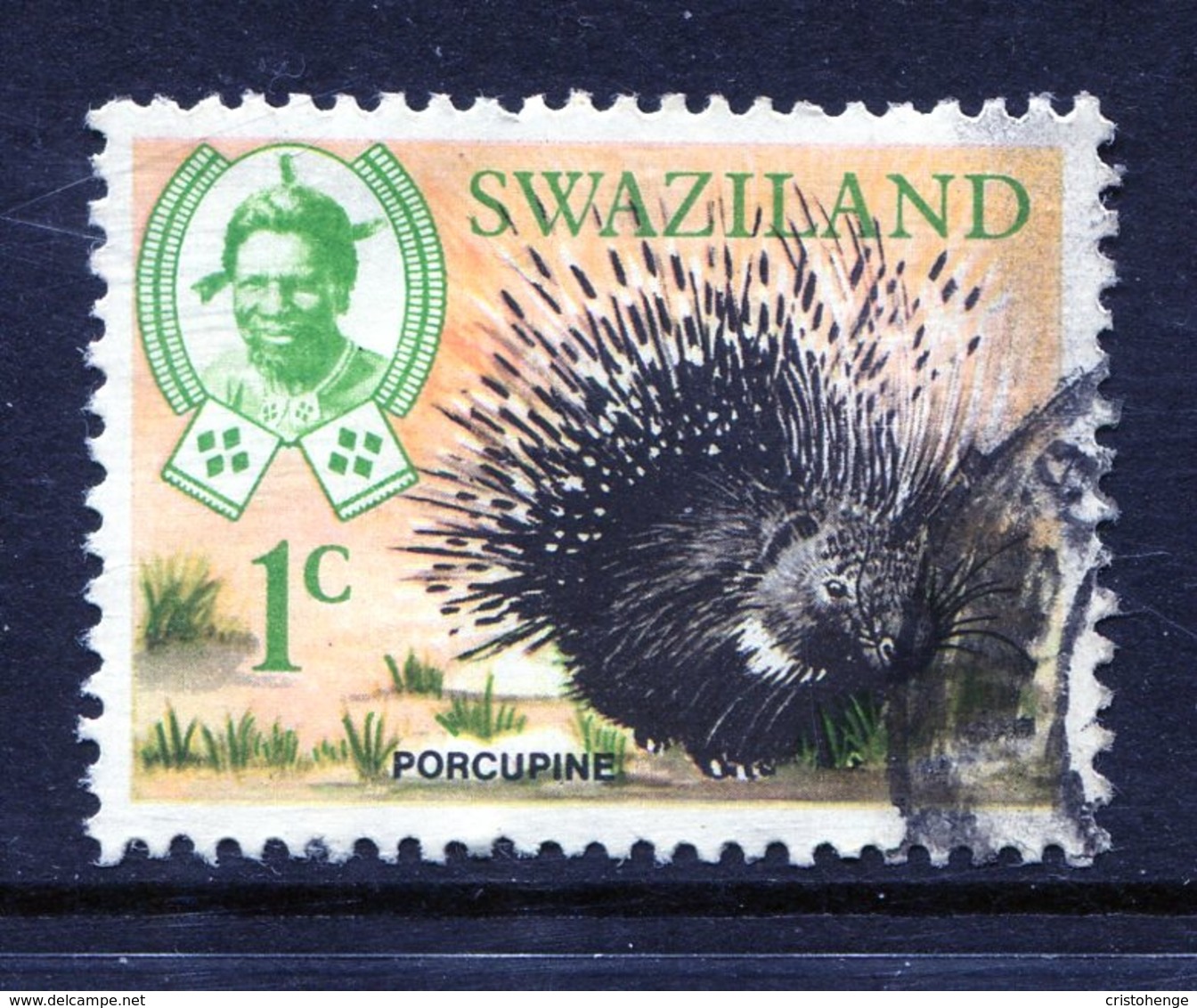 Swaziland 1969 Wildlife - 1c Porcupine Used (SG 162) - Swaziland (1968-...)