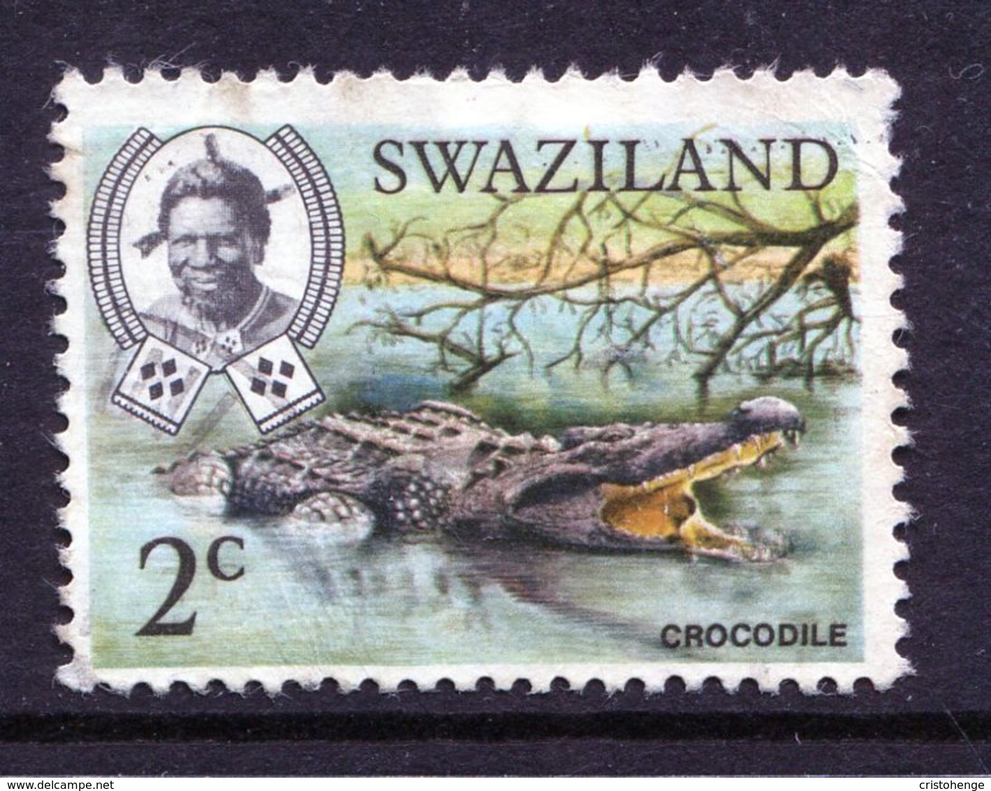 Swaziland 1969 Wildlife - 2c Crocodile - P.13 X 12½ - Used (SG 163) - Swaziland (1968-...)