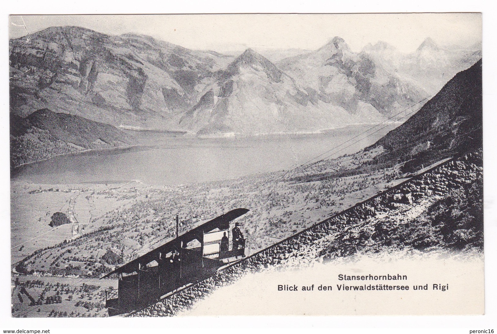 Jolie CPA Stanserhorn Bahn (Canton De Nidwalden, Suisse), Funiculaire - Stans