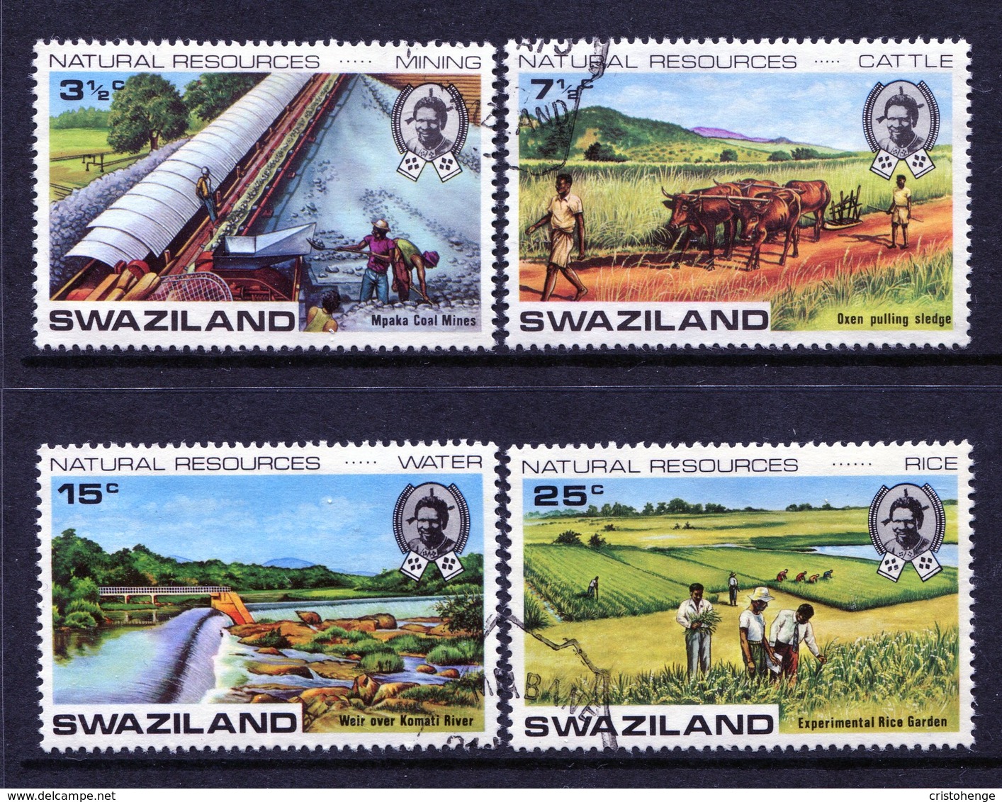 Swaziland 1973 Natural Resources Set Used (SG 200-203) - Swaziland (1968-...)