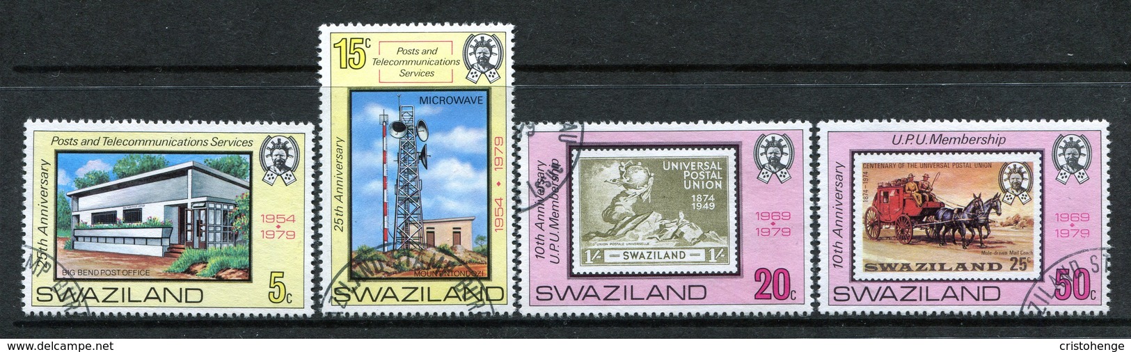 Swaziland 1979 Post Office Anniversaries Set Used (SG 332-335) - Swaziland (1968-...)