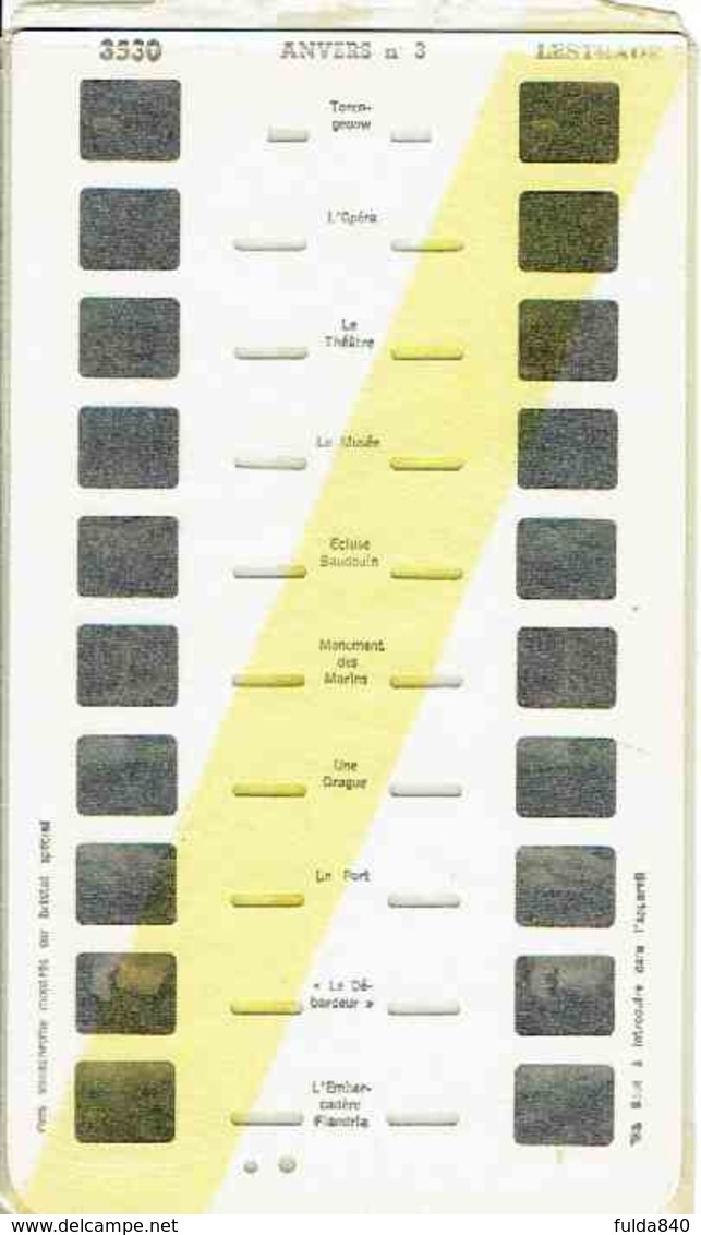 STEREOCARTE LESTRADE. 3530. 10 Vues Kodachrome - ANVERS.  3. 1950/58. - Dias