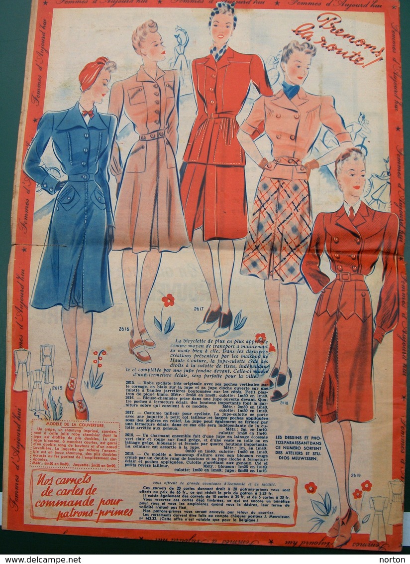 Femmes D' Aujourd' Hui N° 463  De 1942 - Andere & Zonder Classificatie